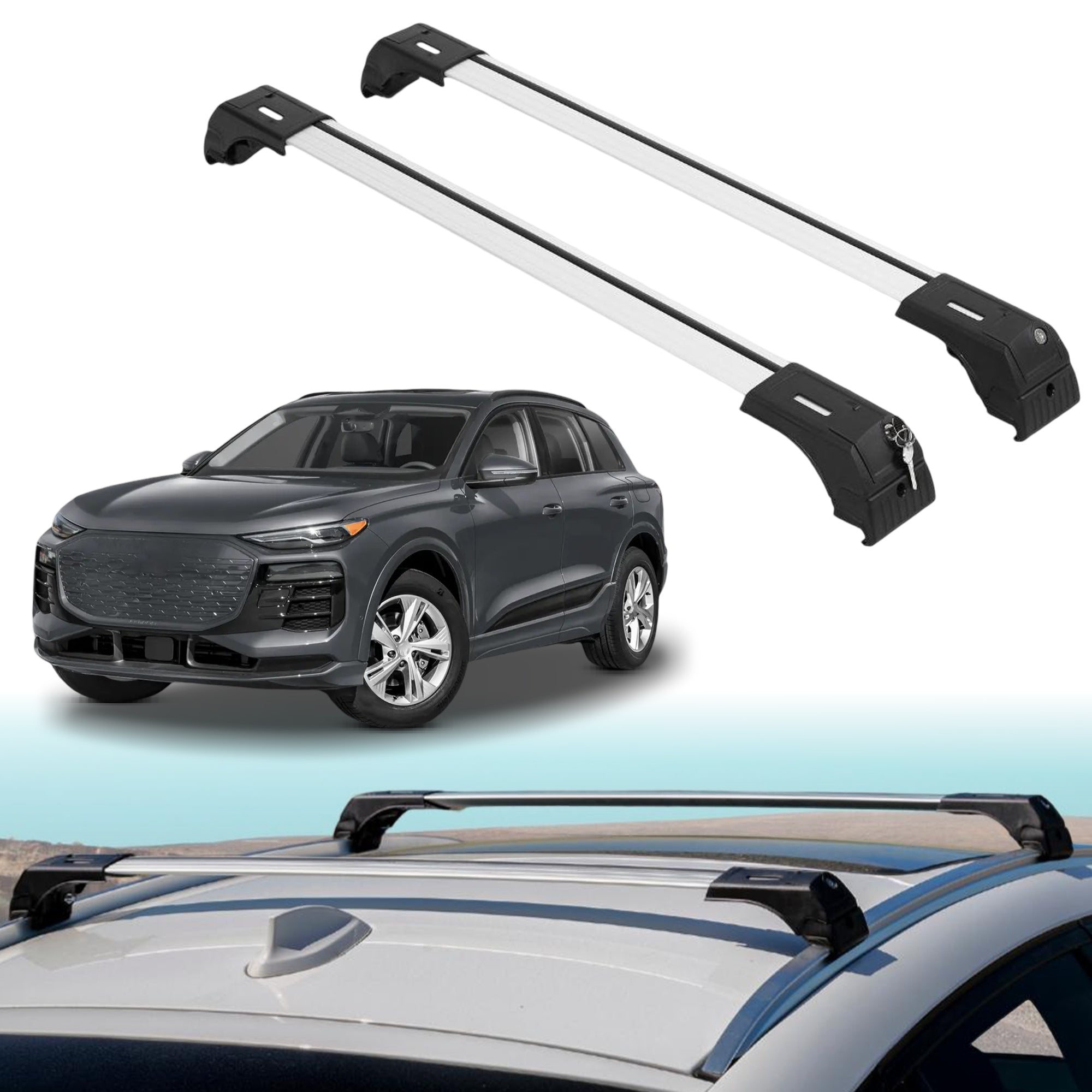 ERKUL Roof Rack Crossbars For AUDI Q6 E-TRON 2025-2027