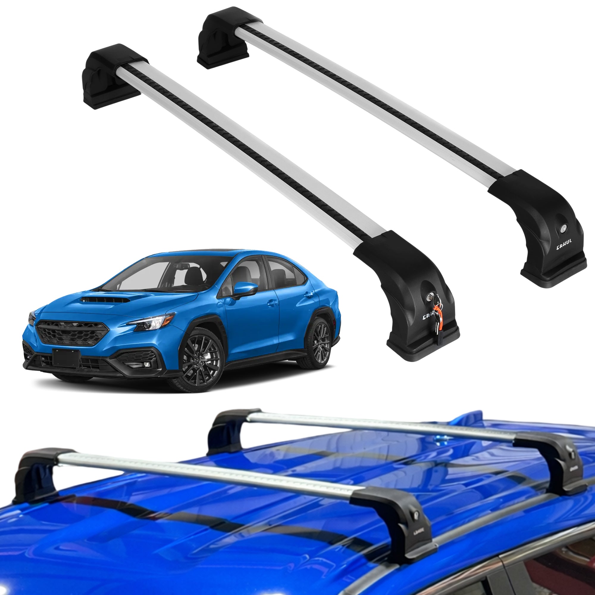 ERKUL Roof Rack Crossbars For SUBARU WRX 2022-2026