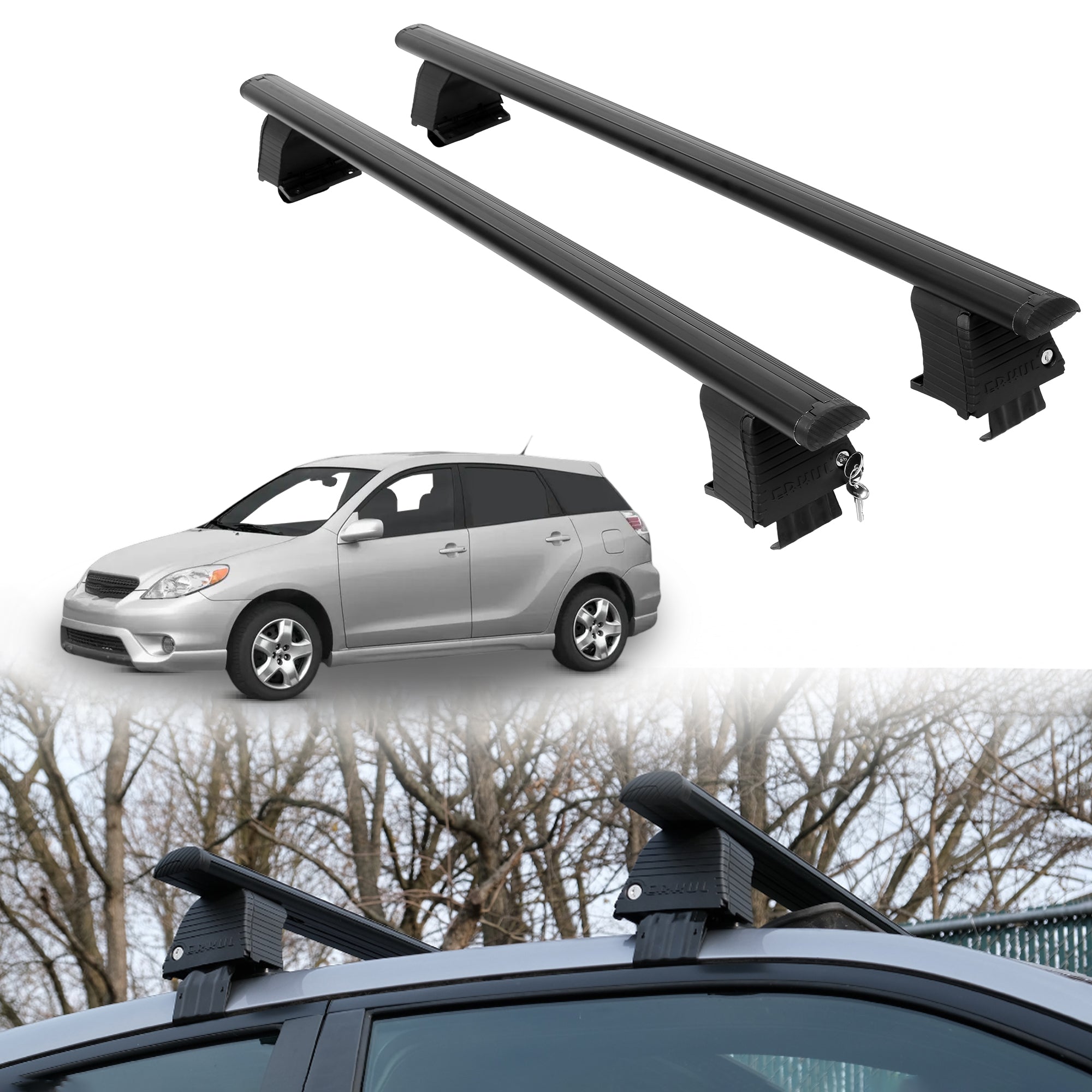 ERKUL Roof Rack Crossbars For TOYOTA MATRIX 2003-2008