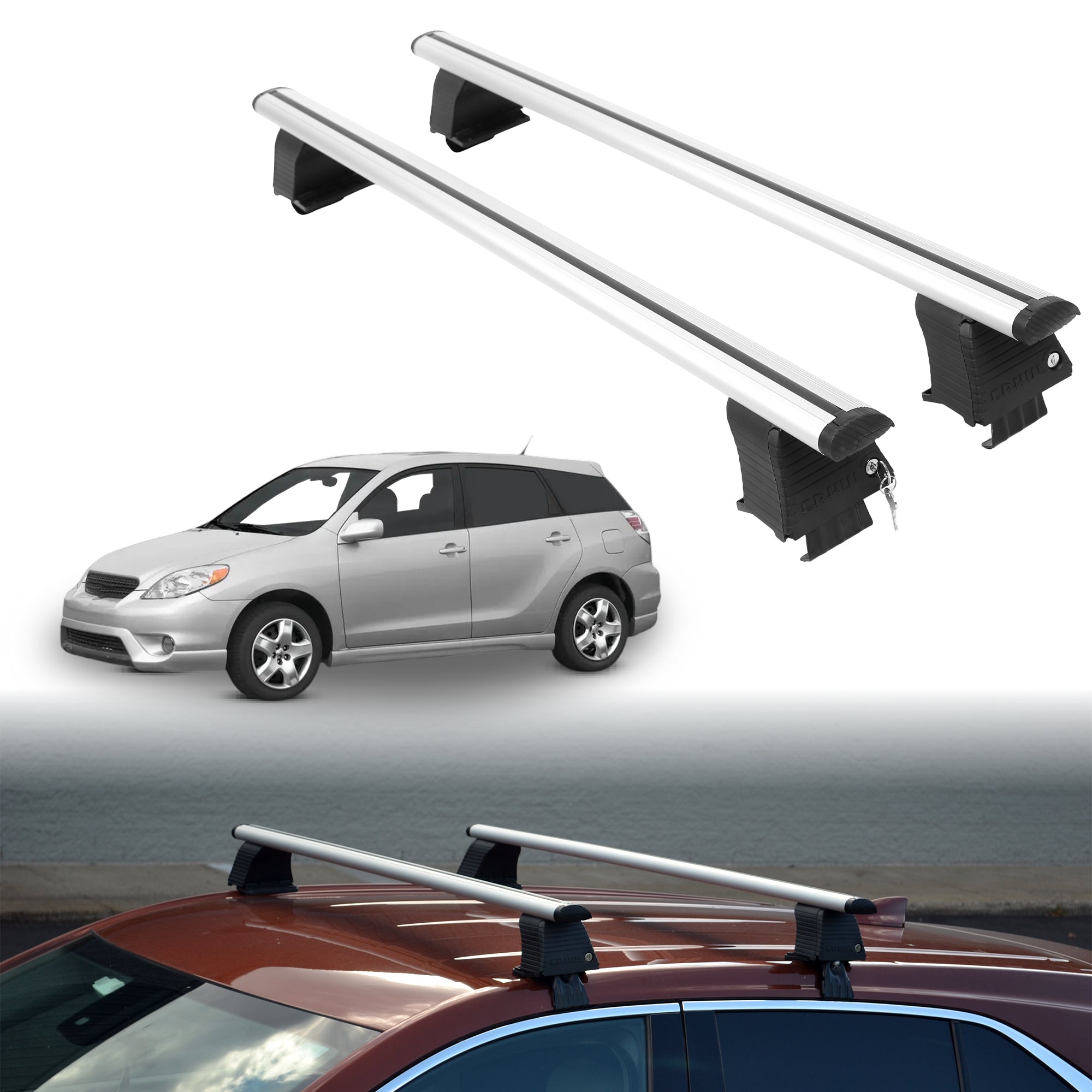 ERKUL Roof Rack Crossbars For TOYOTA MATRIX 2003-2008