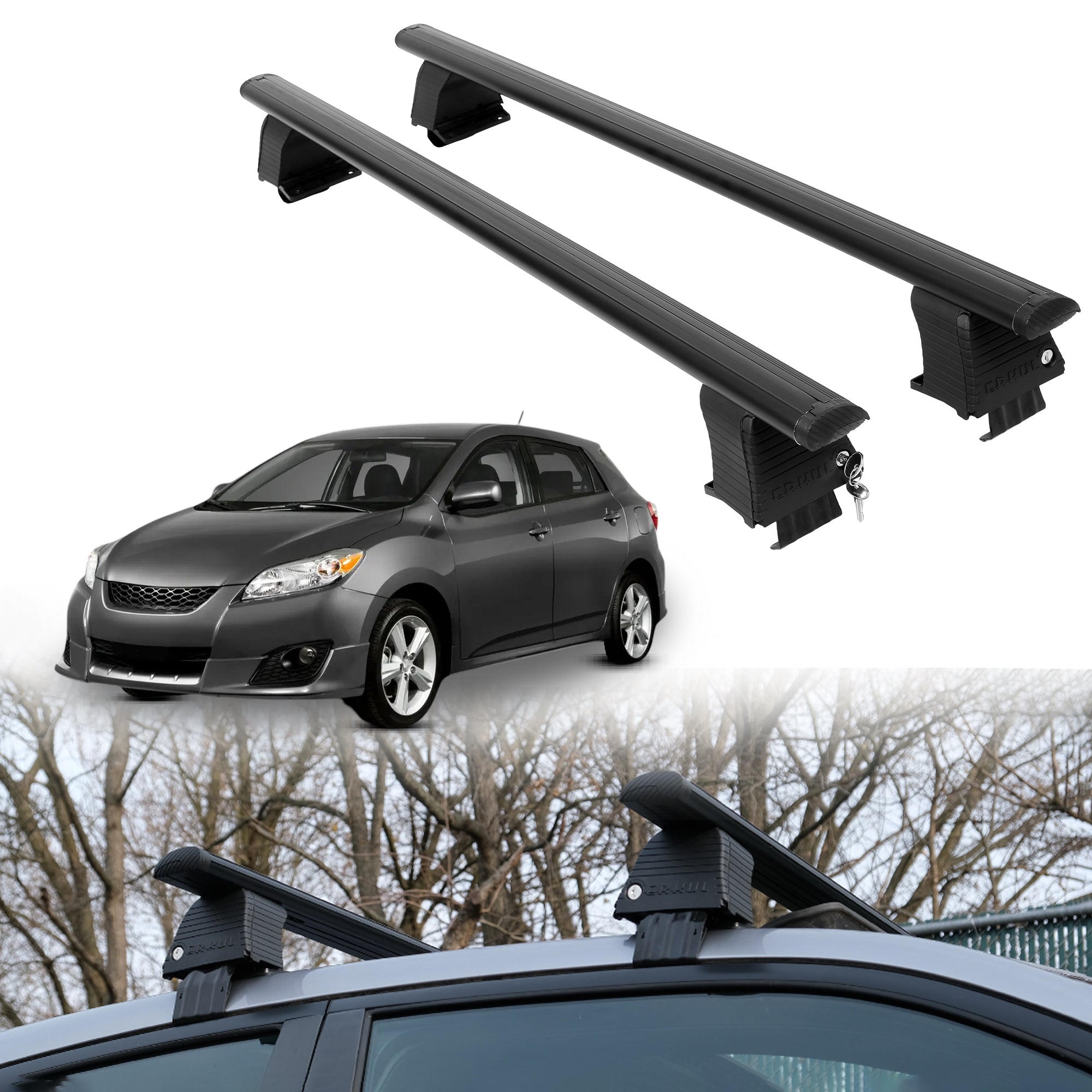 ERKUL Roof Rack Crossbars For TOYOTA MATRIX 2009-2013