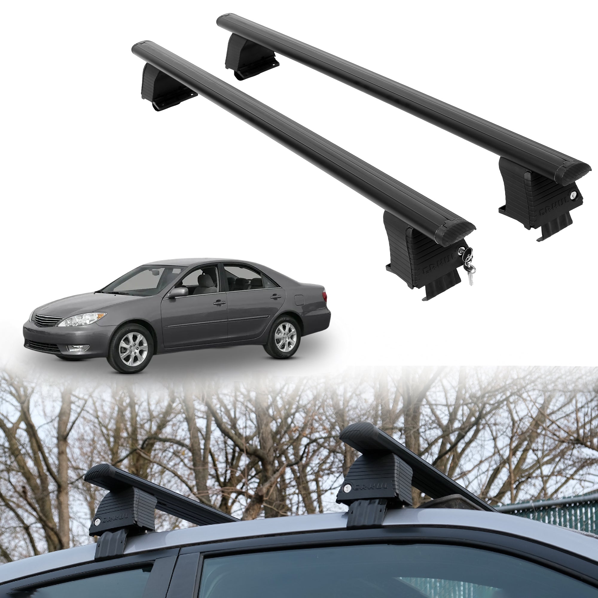 ERKUL Roof Rack Crossbars For TOYOTA CAMRY 2002-2006