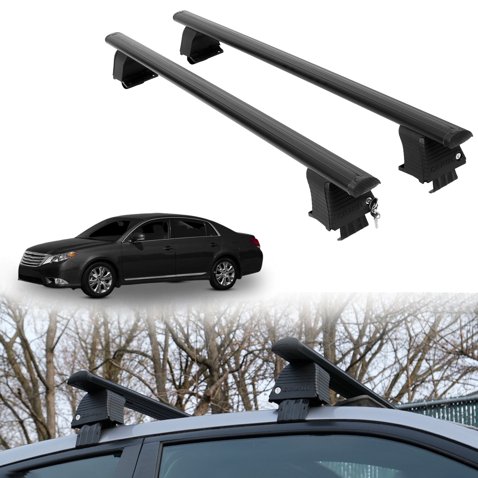 ERKUL Roof Rack Crossbars For TOYOTA AVALON 2005-2012