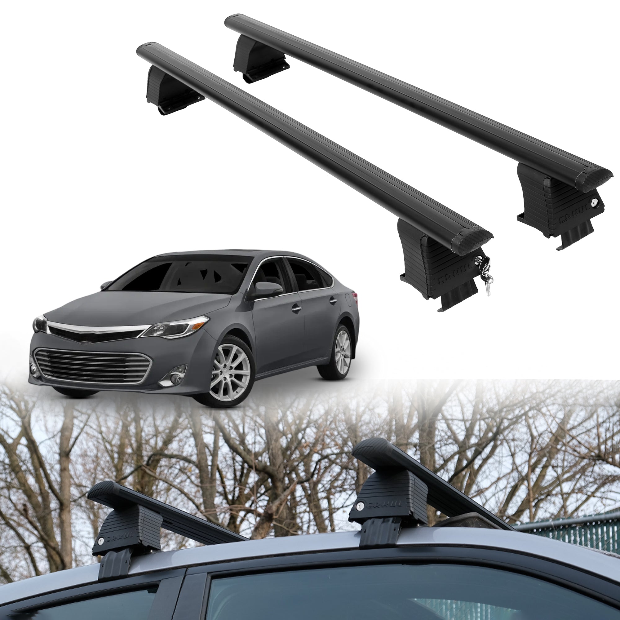 ERKUL Roof Rack Crossbars For TOYOTA AVALON / AVALON HYBRID 2013-2018