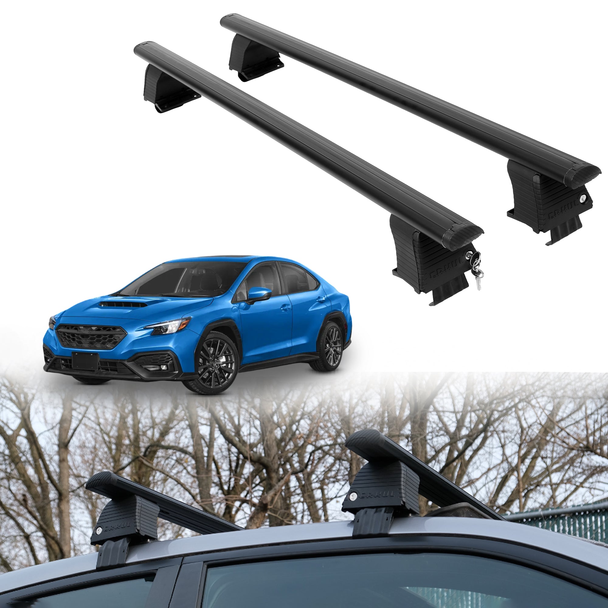 ERKUL Roof Rack Crossbars For SUBARU WRX 2022-2026