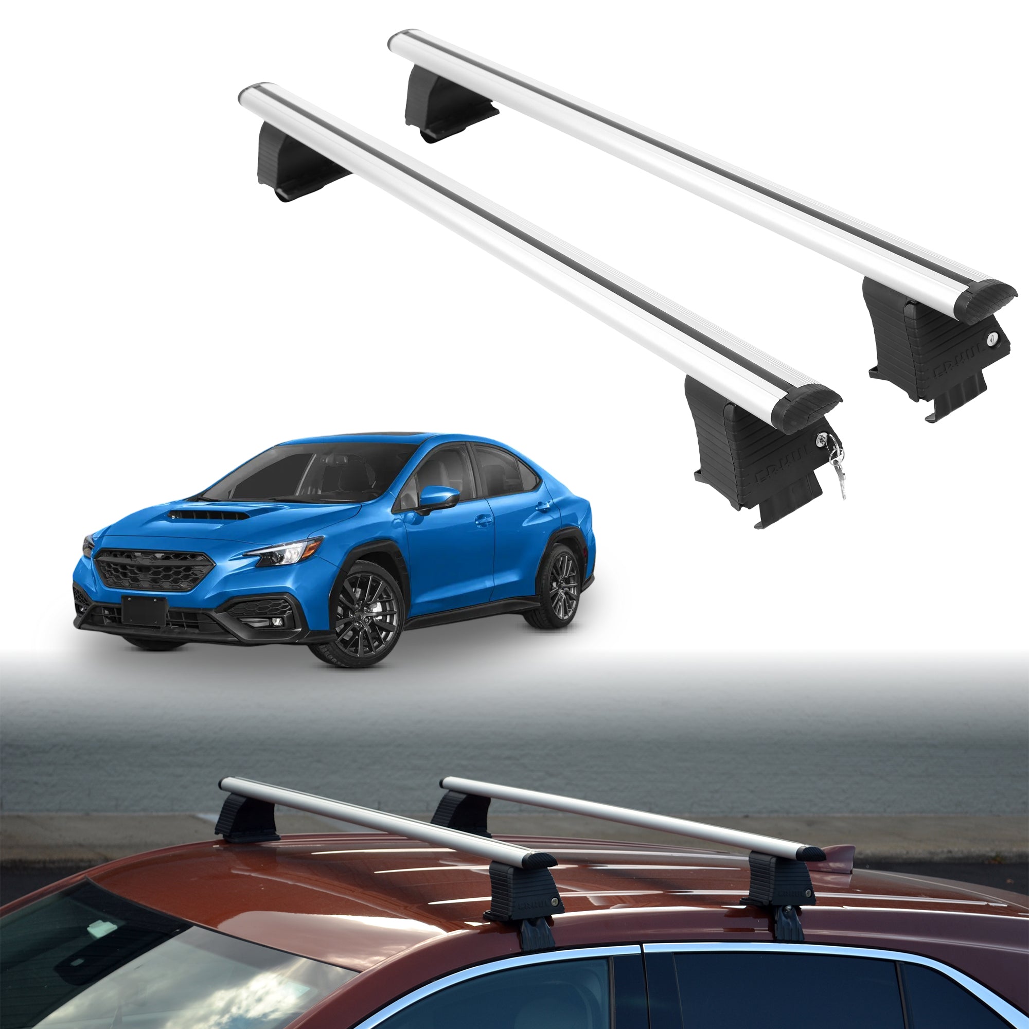 ERKUL Roof Rack Crossbars For SUBARU WRX 2022-2026