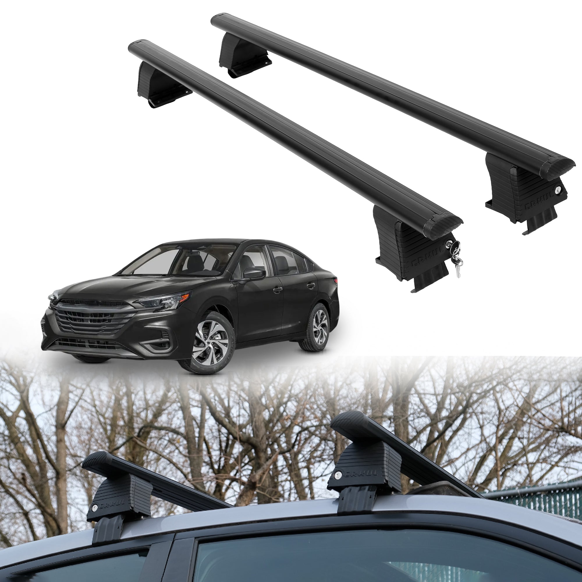 ERKUL Roof Rack Crossbars For SUBARU LEGACY 2020-2025