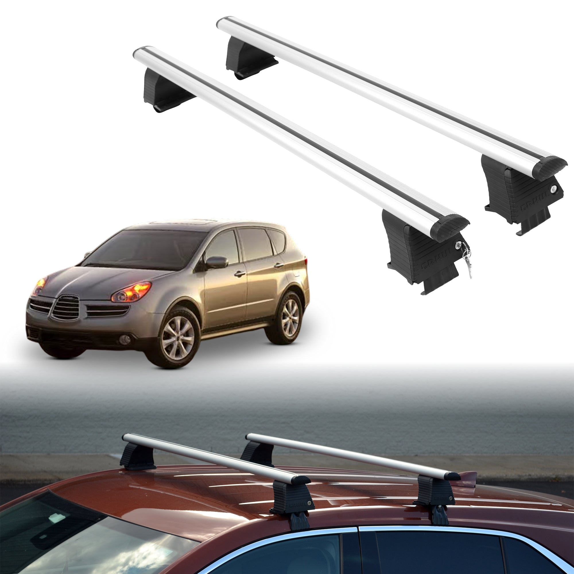ERKUL Roof Rack Crossbars For SUBARU B9 TRIBECA 2006-2007