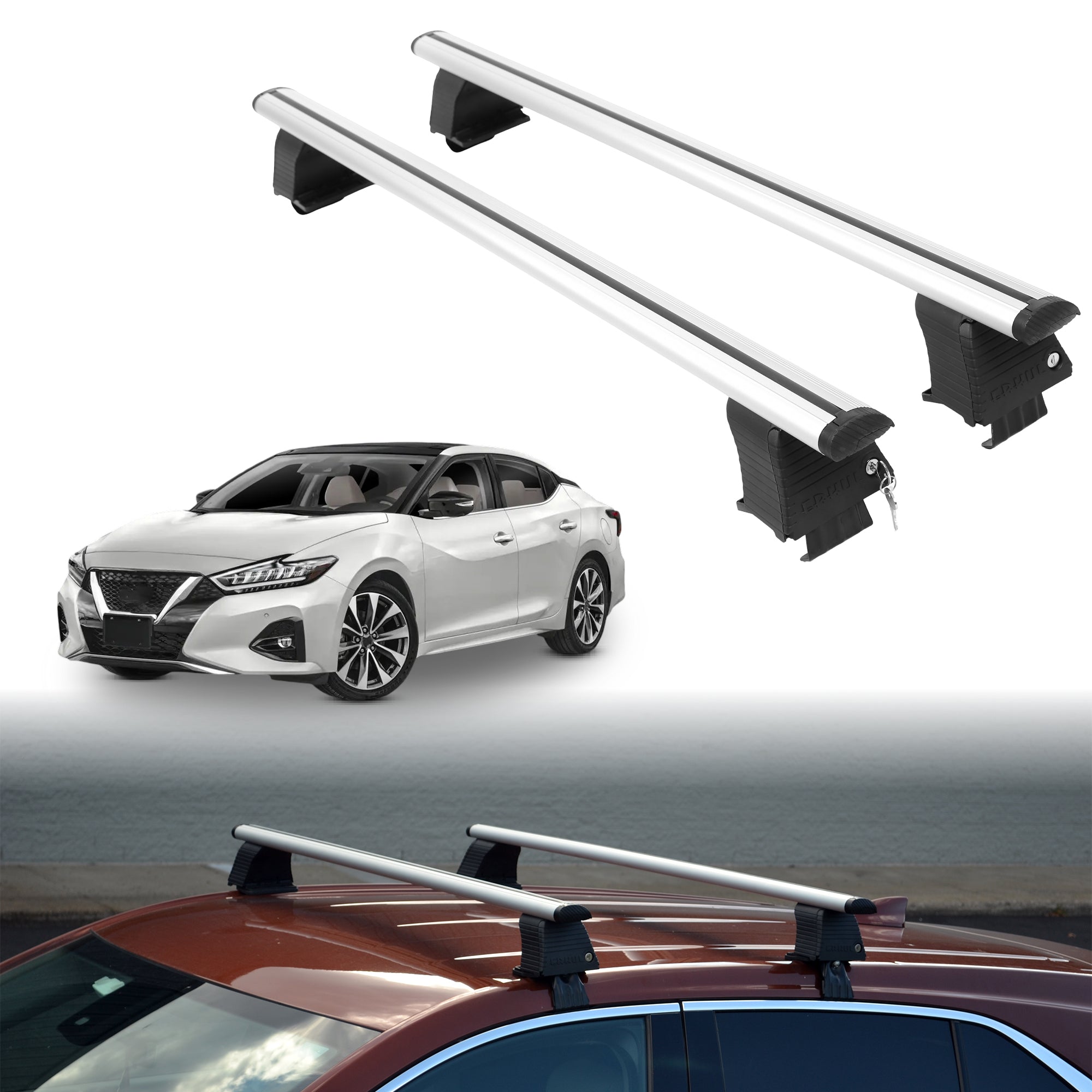 ERKUL Roof Rack Crossbars For NISSAN MAXIMA 2016-2023