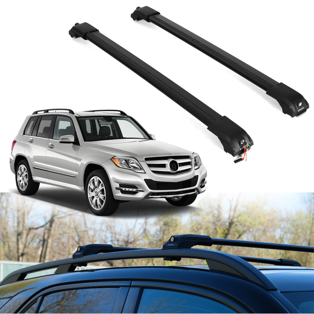 Roof Rack Crossbars for Mercedes-Benz GLK350 2010-2015 - Black