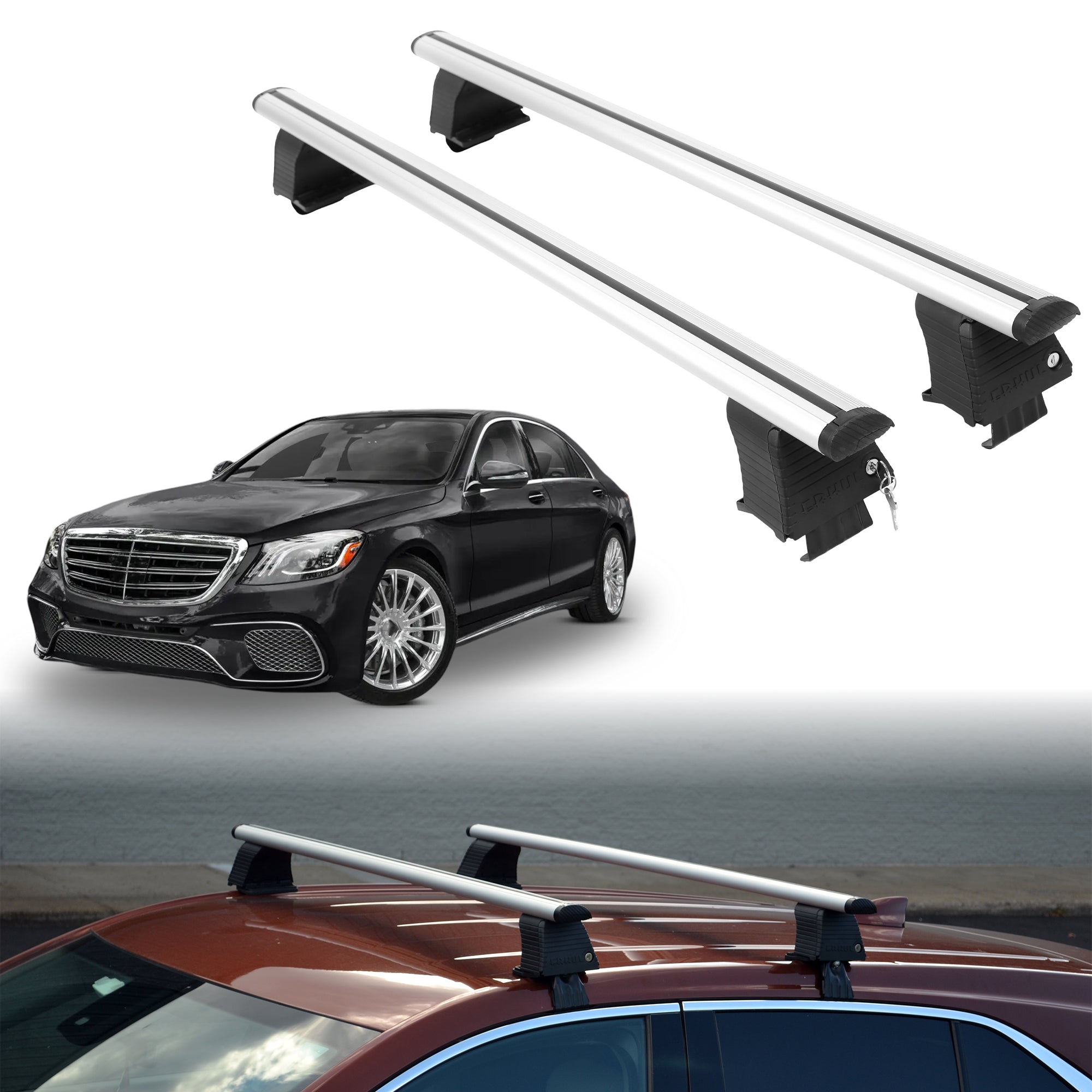 ERKUL Roof Rack Crossbars For MERCEDES AMG S 65 2017-2020