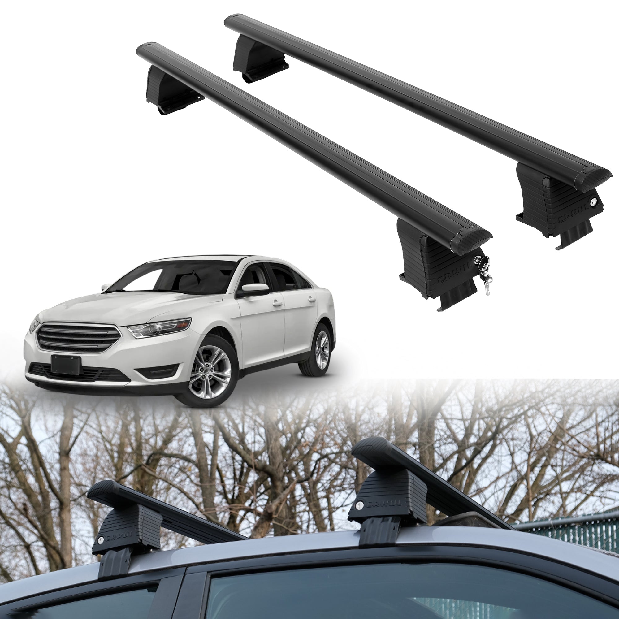 ERKUL Roof Rack Crossbars For FORD TAURUS 2010-2019