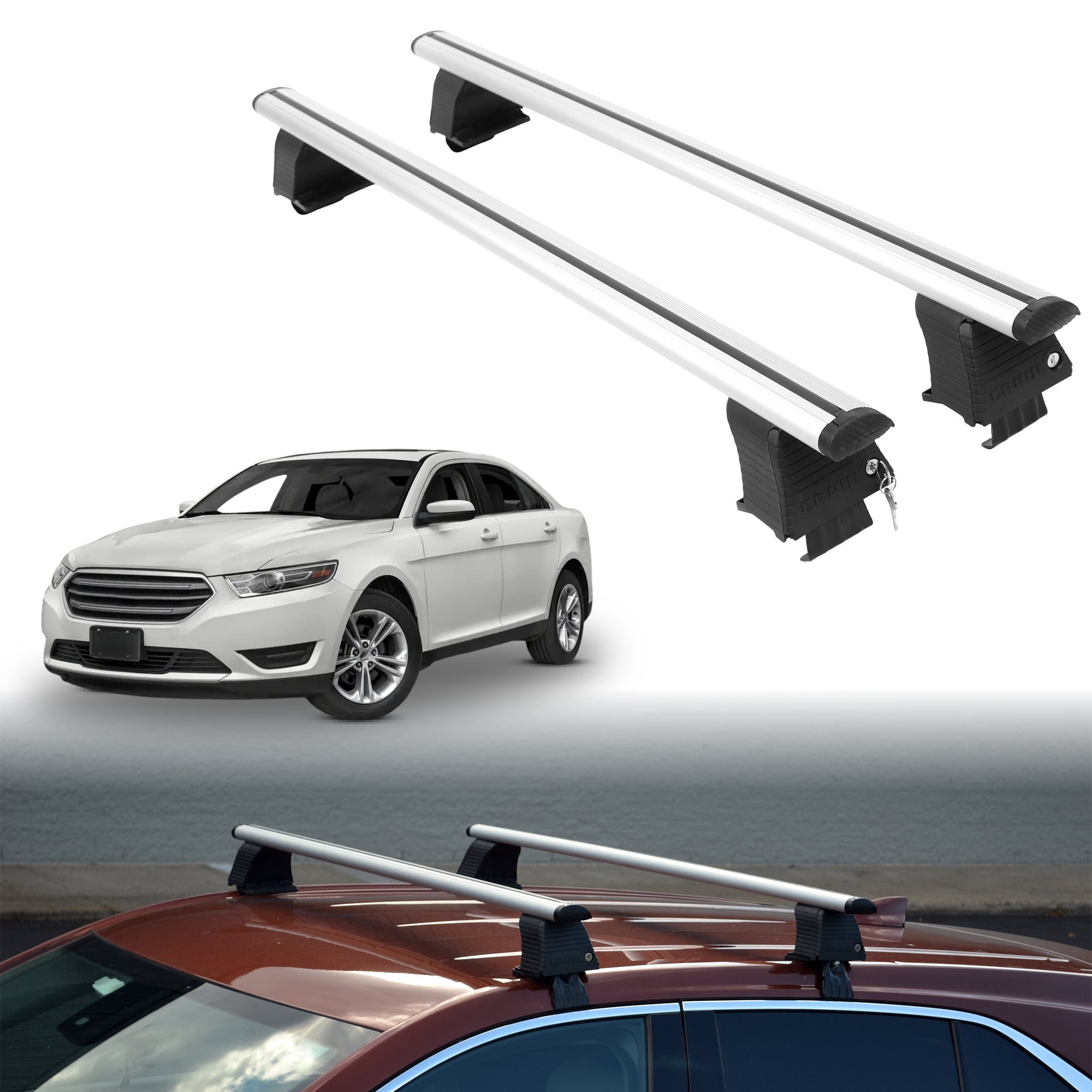 ERKUL Roof Rack Crossbars For FORD TAURUS 2010-2019