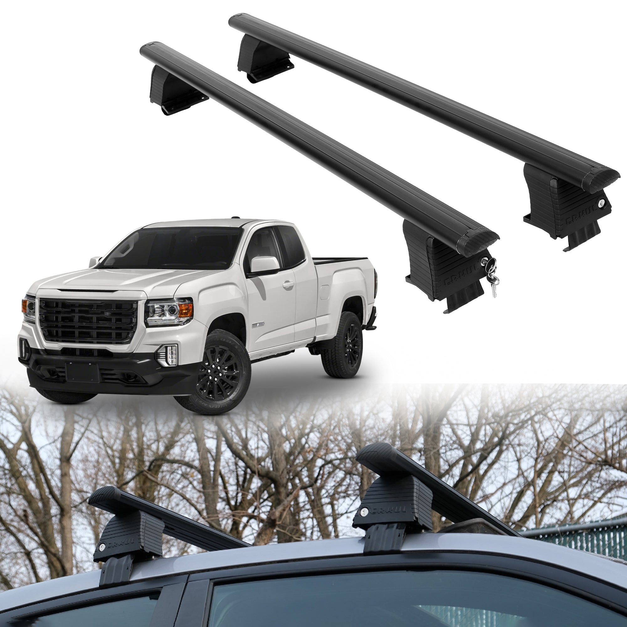 ERKUL Roof Rack Crossbars For GMC CANYON 2015-2022