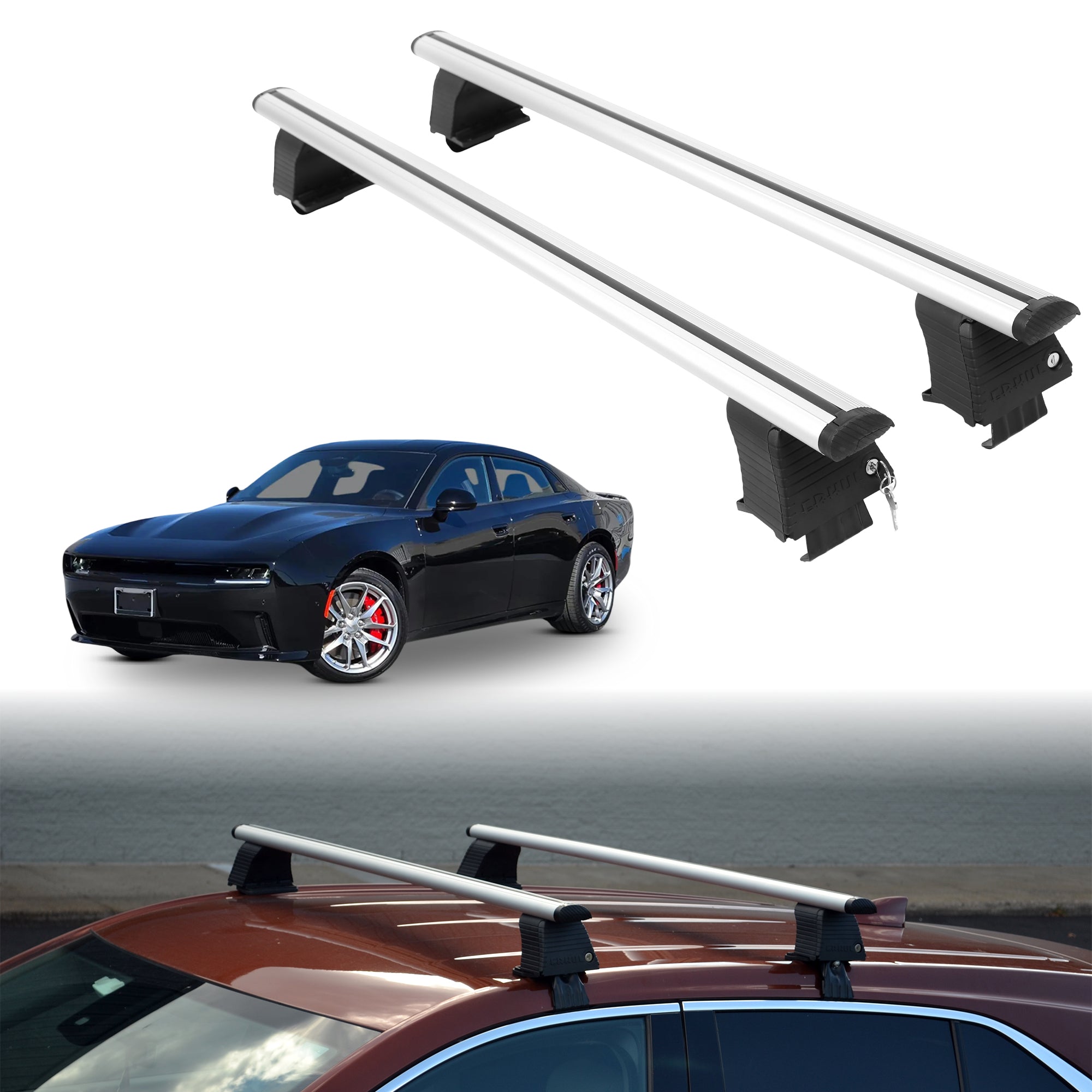 ERKUL Roof Rack Crossbars For DODGE CHARGER 2026