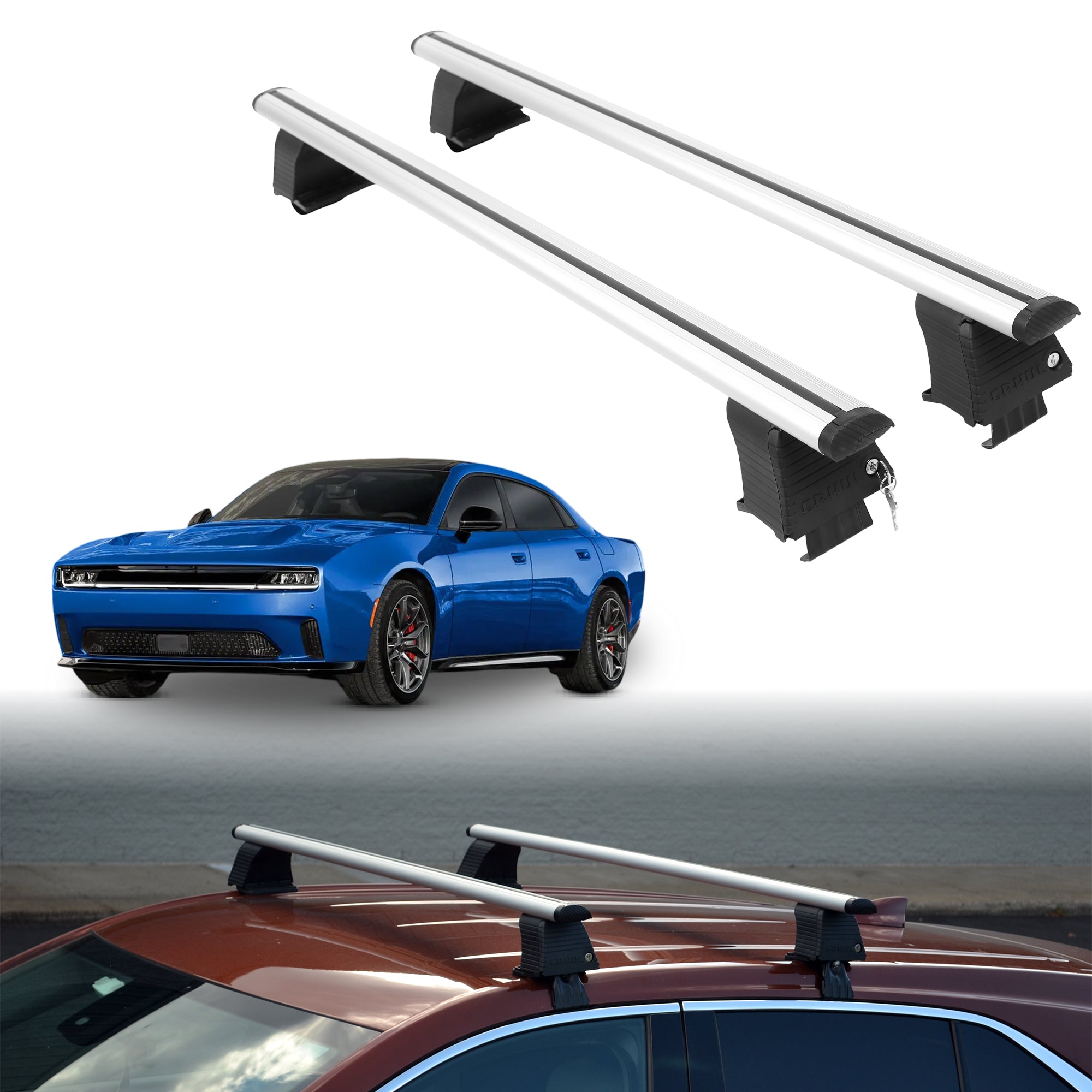 ERKUL Roof Rack Crossbars For DODGE CHARGER DAYTONA 2024-2026