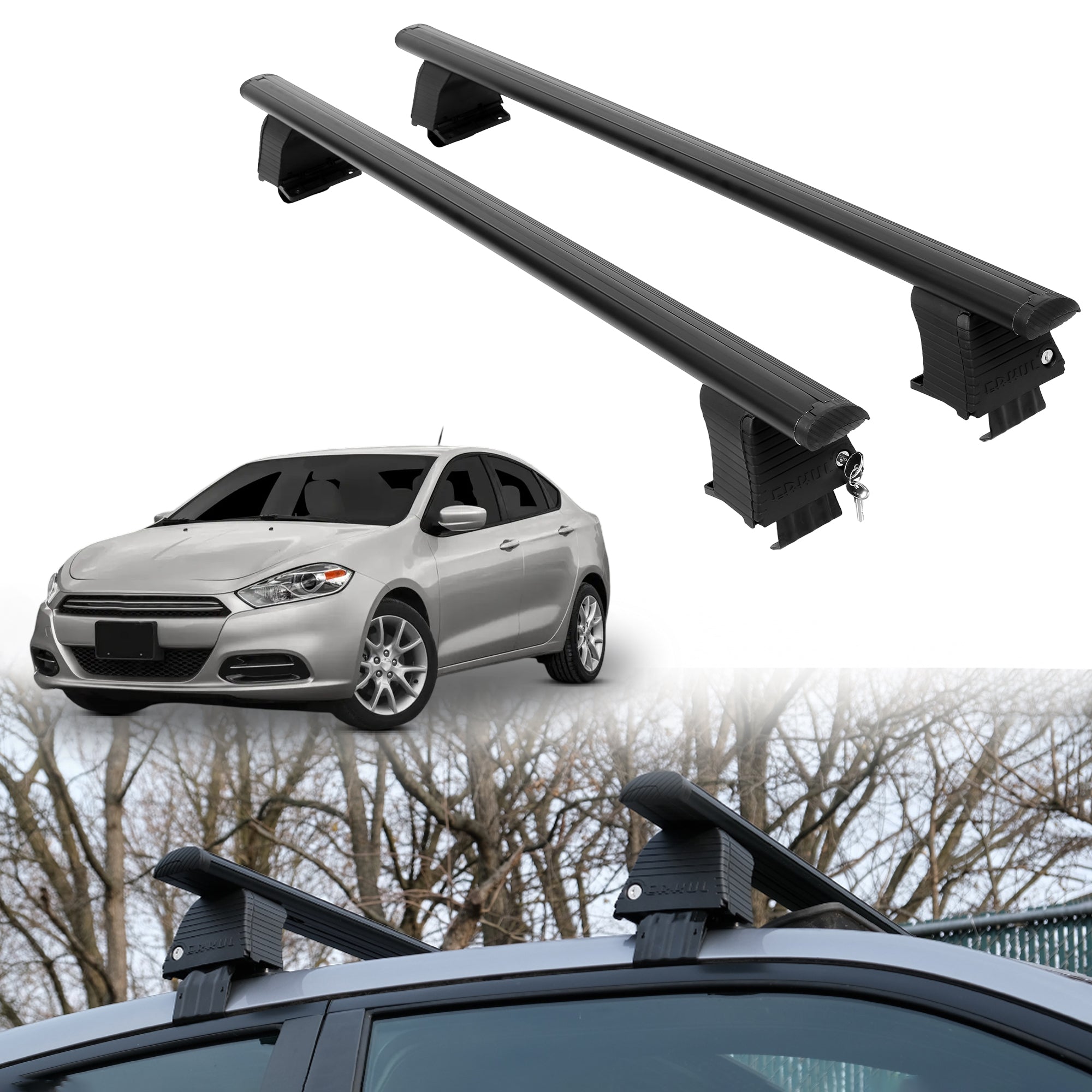 ERKUL Roof Rack Crossbars For DODGE DART 2013-2016