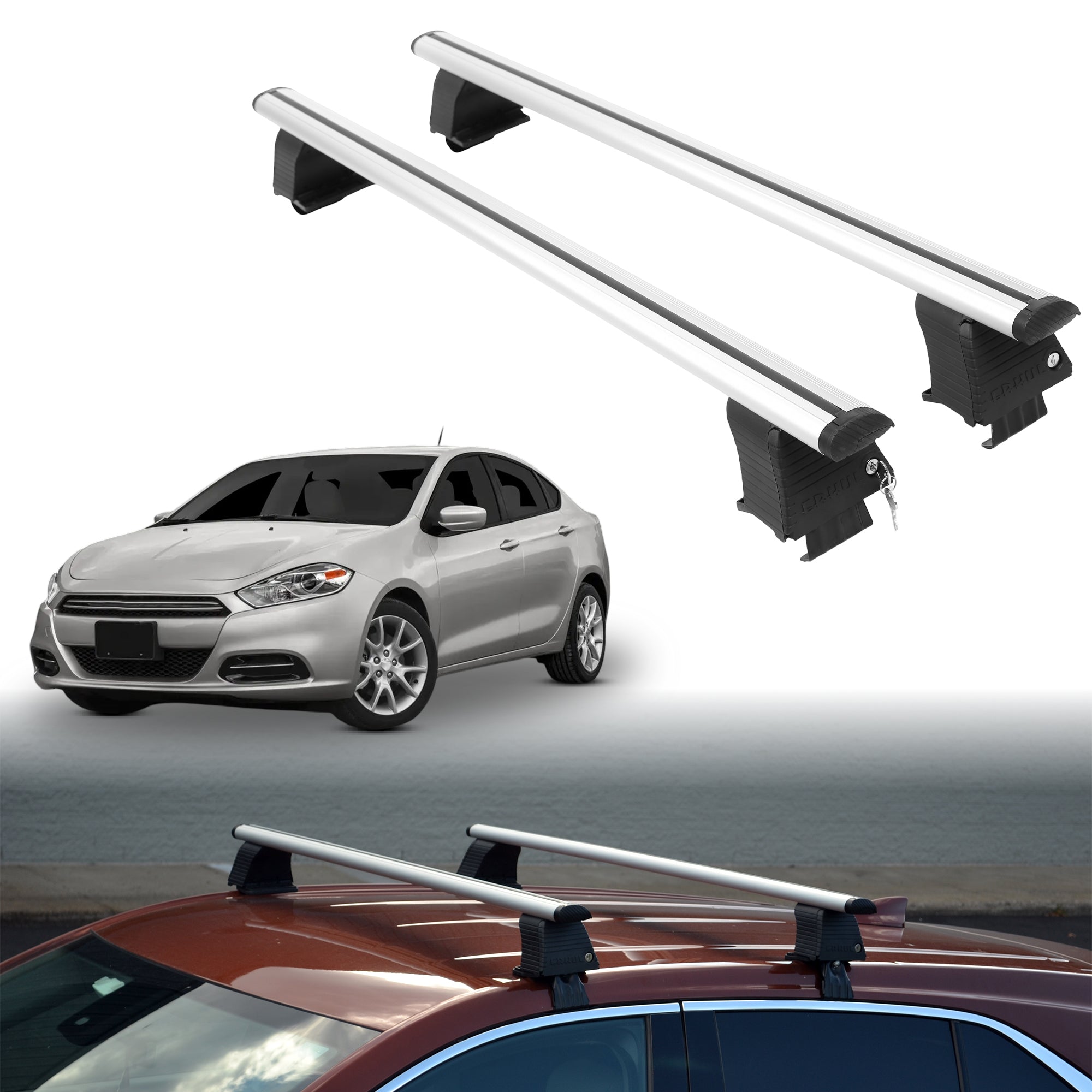 ERKUL Roof Rack Crossbars For DODGE DART 2013-2016