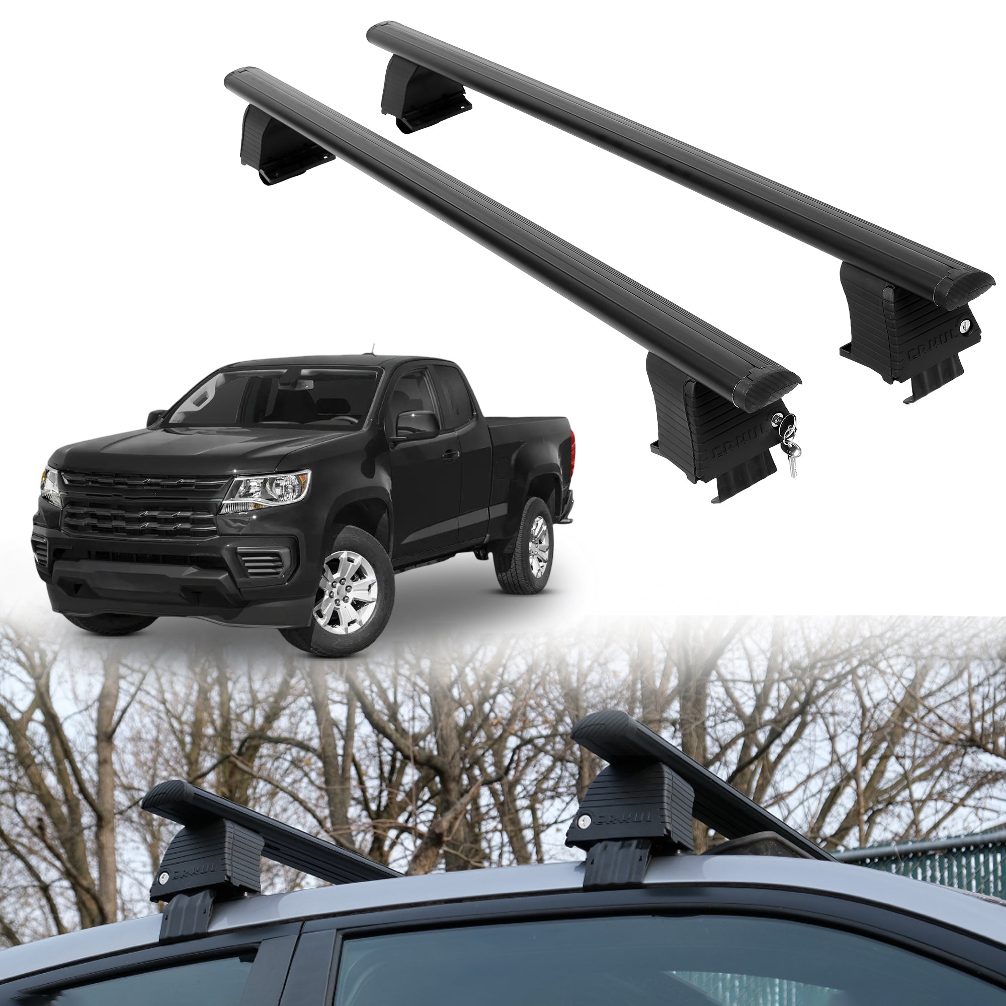 ERKUL Roof Rack Crossbars For CHEVROLET COLORADO 2015-2022