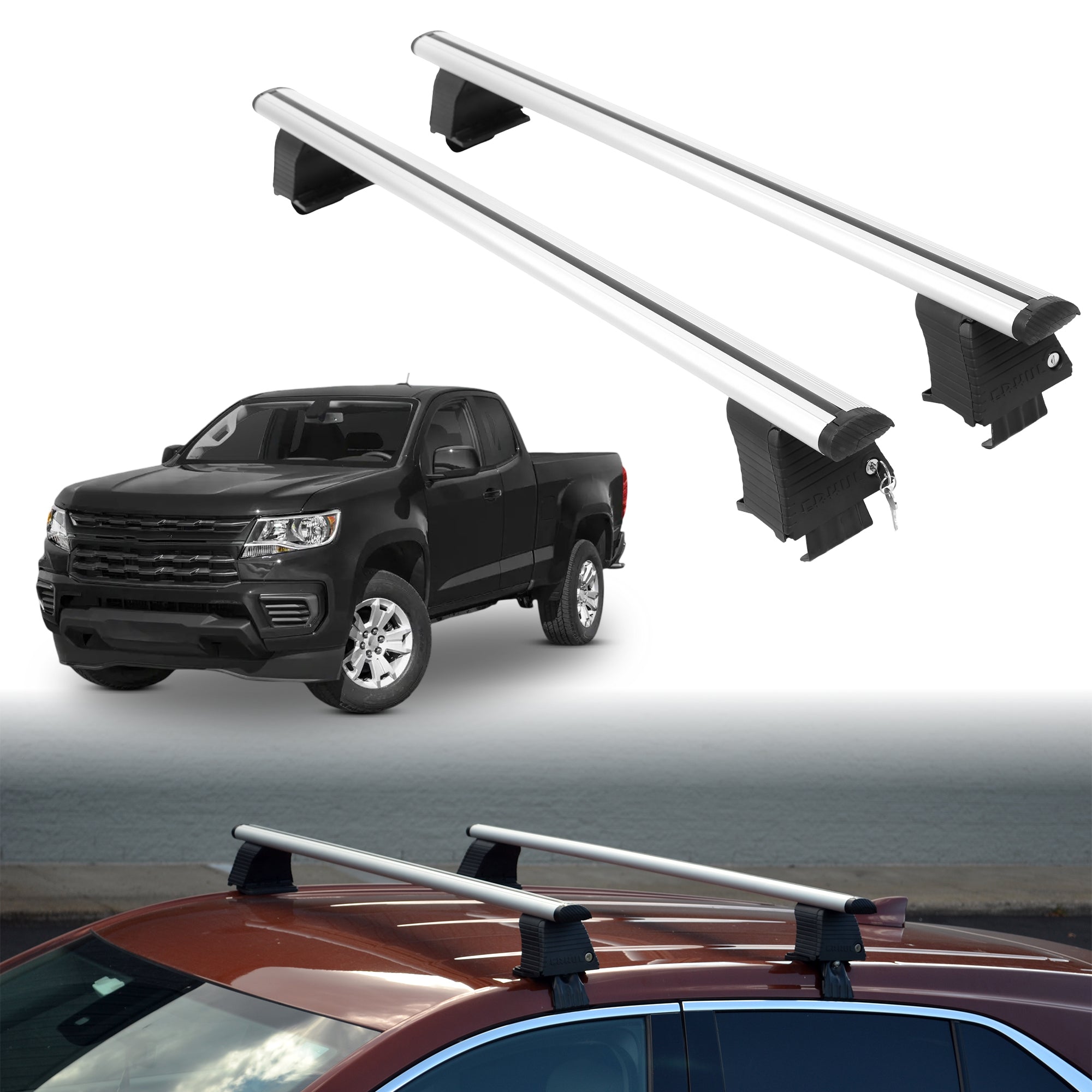 ERKUL Roof Rack Crossbars For CHEVROLET COLORADO 2015-2022
