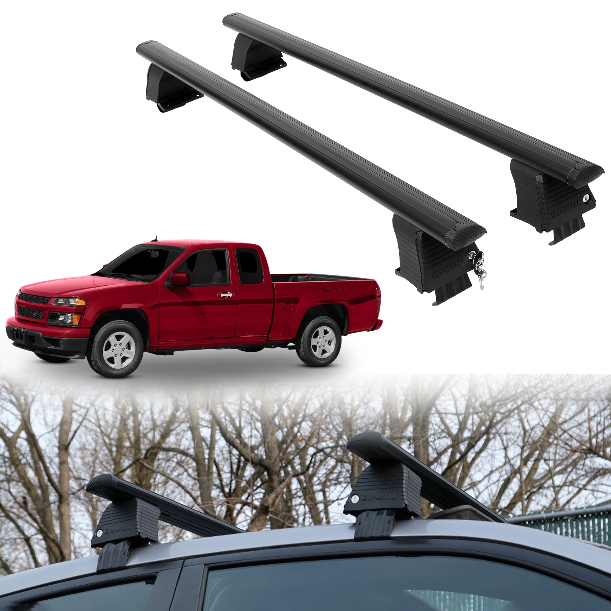 ERKUL Roof Rack Crossbars For CHEVROLET COLORADO 2004-2012