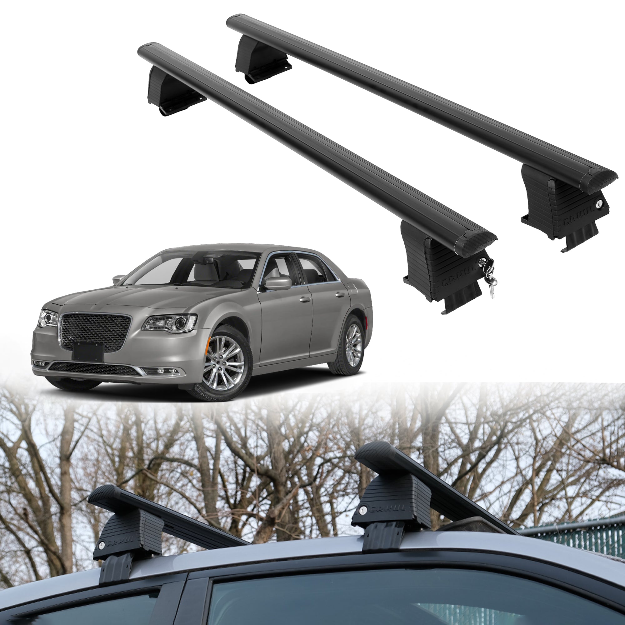ERKUL Roof Rack Crossbars For CHEVROLET 300 2011-2023