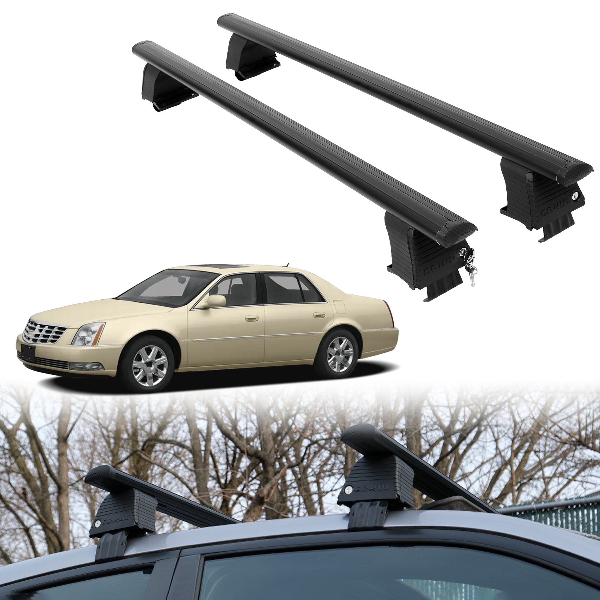 ERKUL Roof Rack Crossbars For CADILLAC DTS 2006-2011
