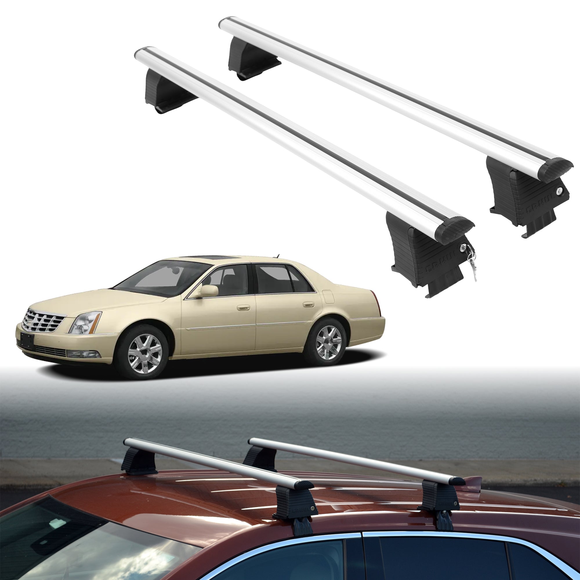 ERKUL Roof Rack Crossbars For CADILLAC DTS 2006-2011