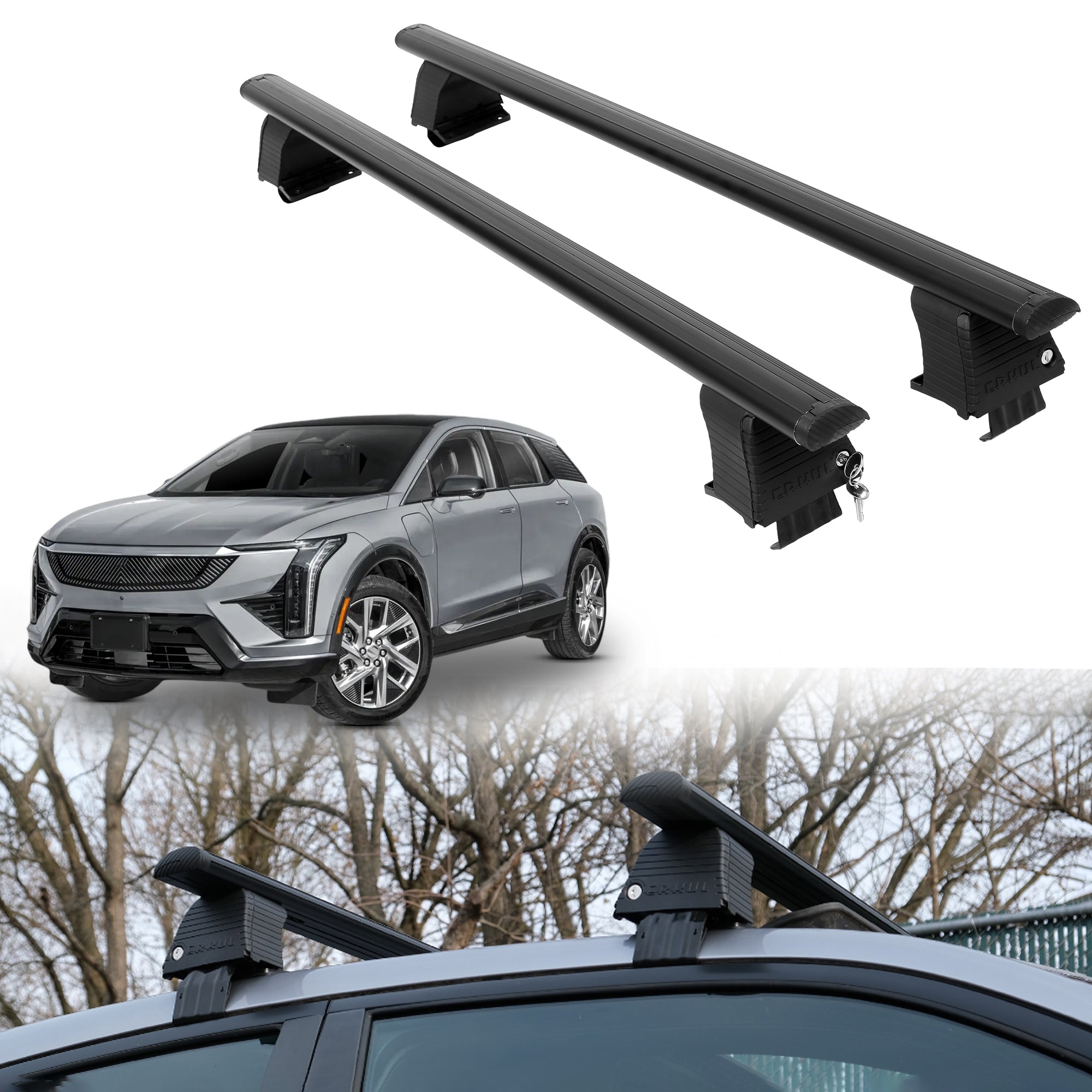 ERKUL Roof Rack Crossbars For CADILLAC OPTIQ 2025-2026