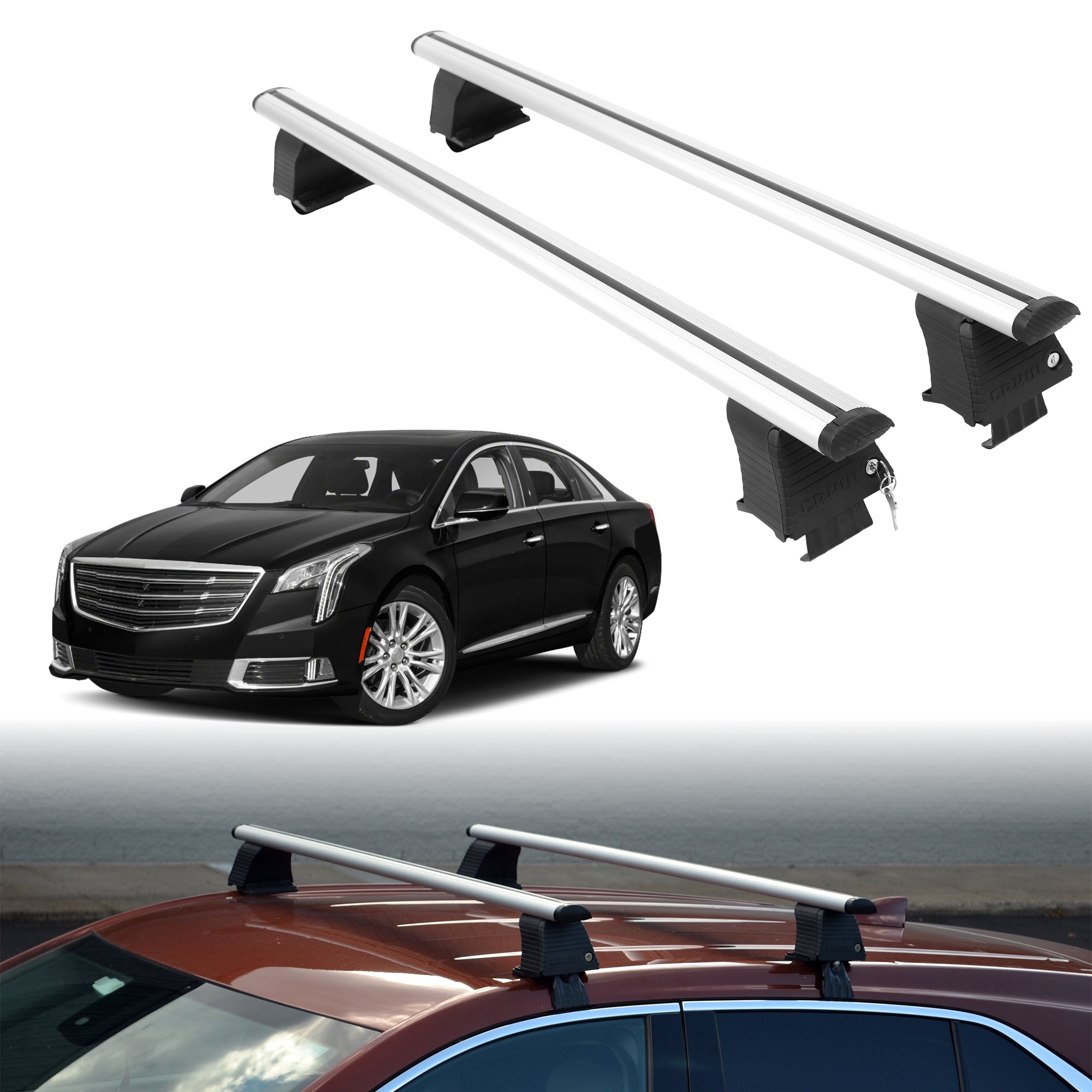 ERKUL Roof Rack Crossbars For CADILLAC XTS 2013-2019