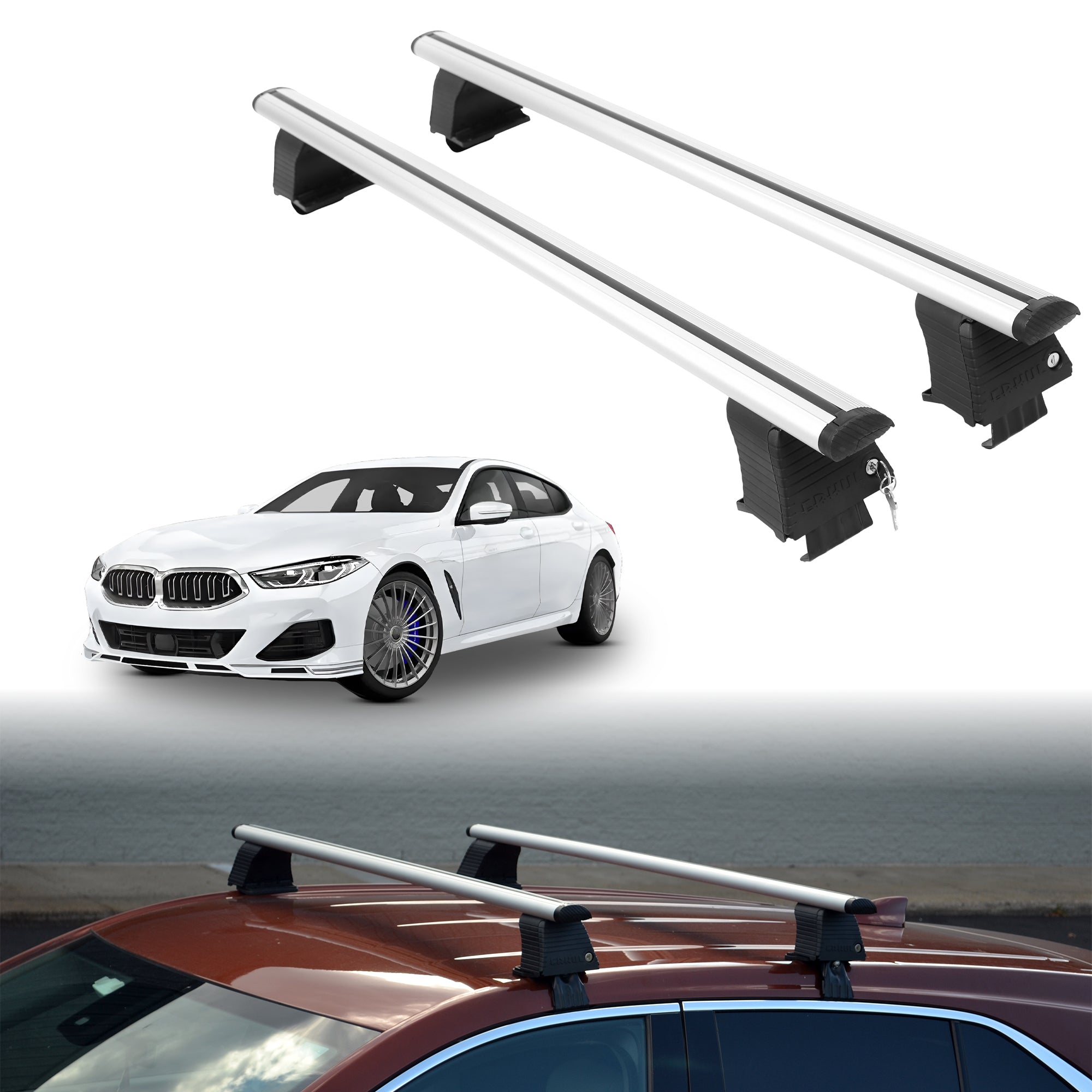 ERKUL Roof Rack Crossbars For BMW ALPINA B8 GRAN COUPE 2022-2025