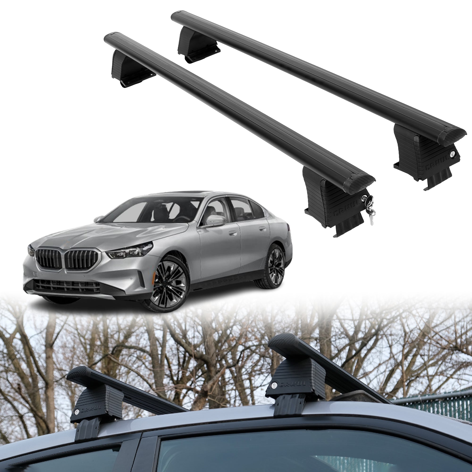ERKUL Roof Rack Crossbars For BMW 5 SERIES 2024-2026
