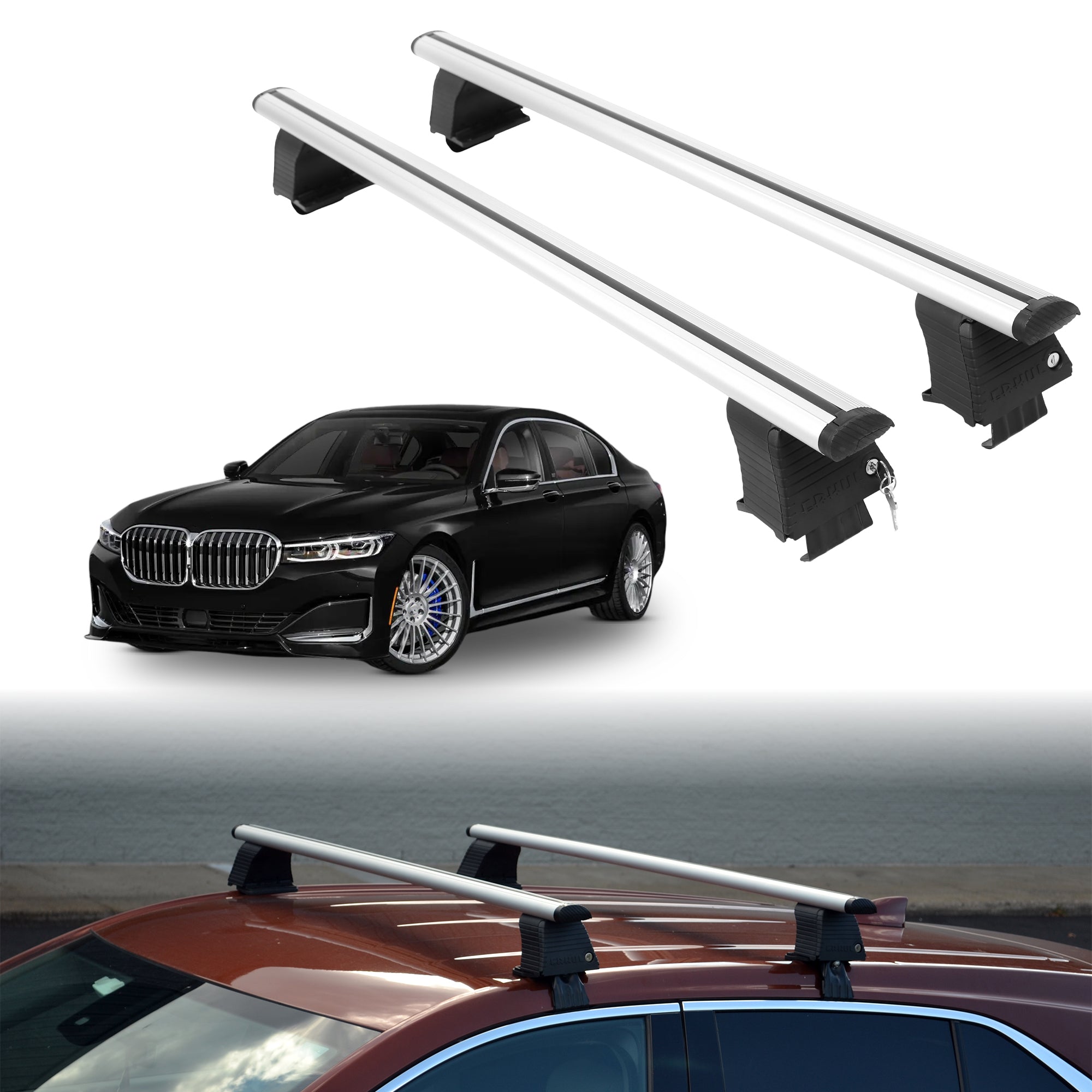 ERKUL Roof Rack Crossbars For BMW ALPINA B7 2017-2022