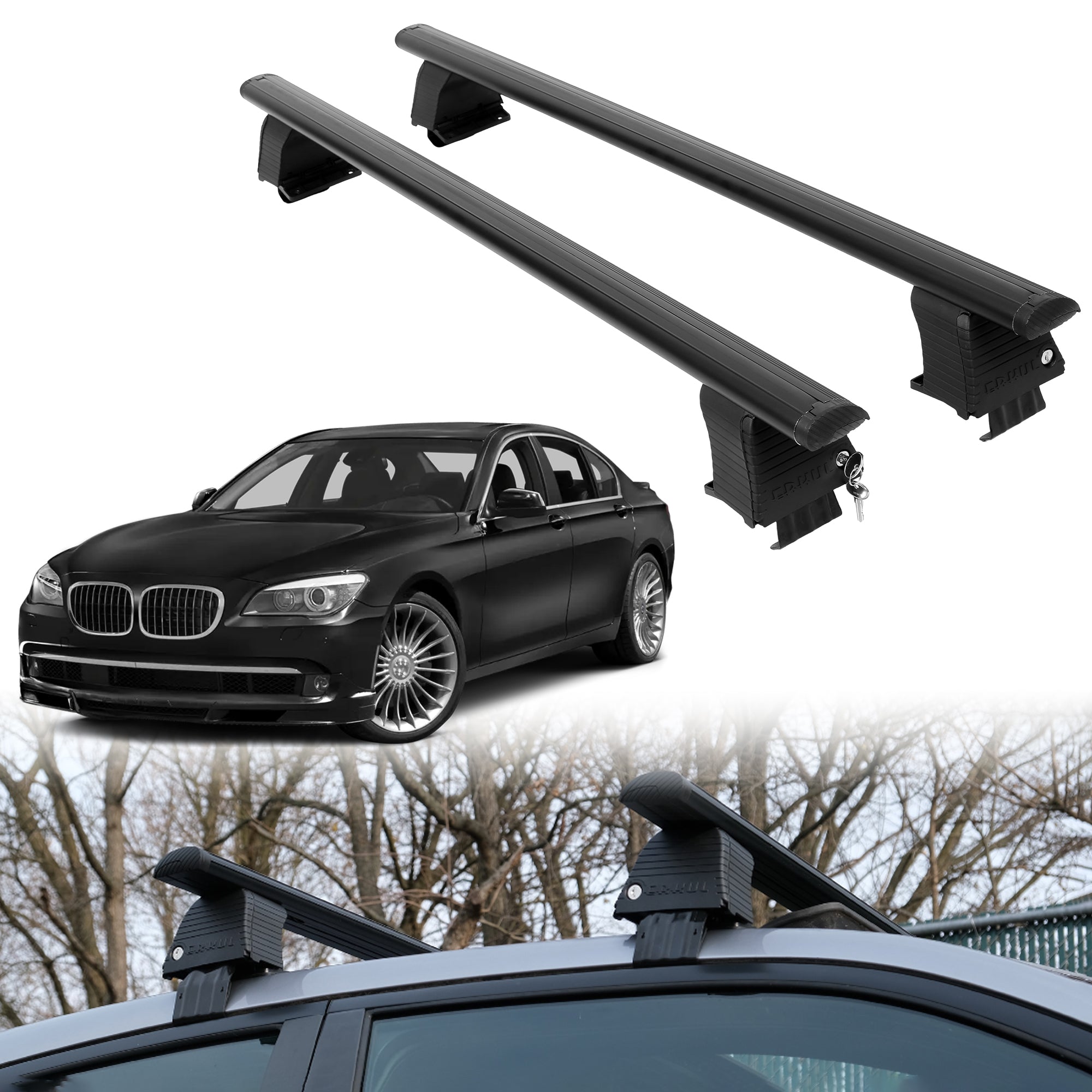 ERKUL Roof Rack Crossbars For BMW ALPINA B7 2011-2015