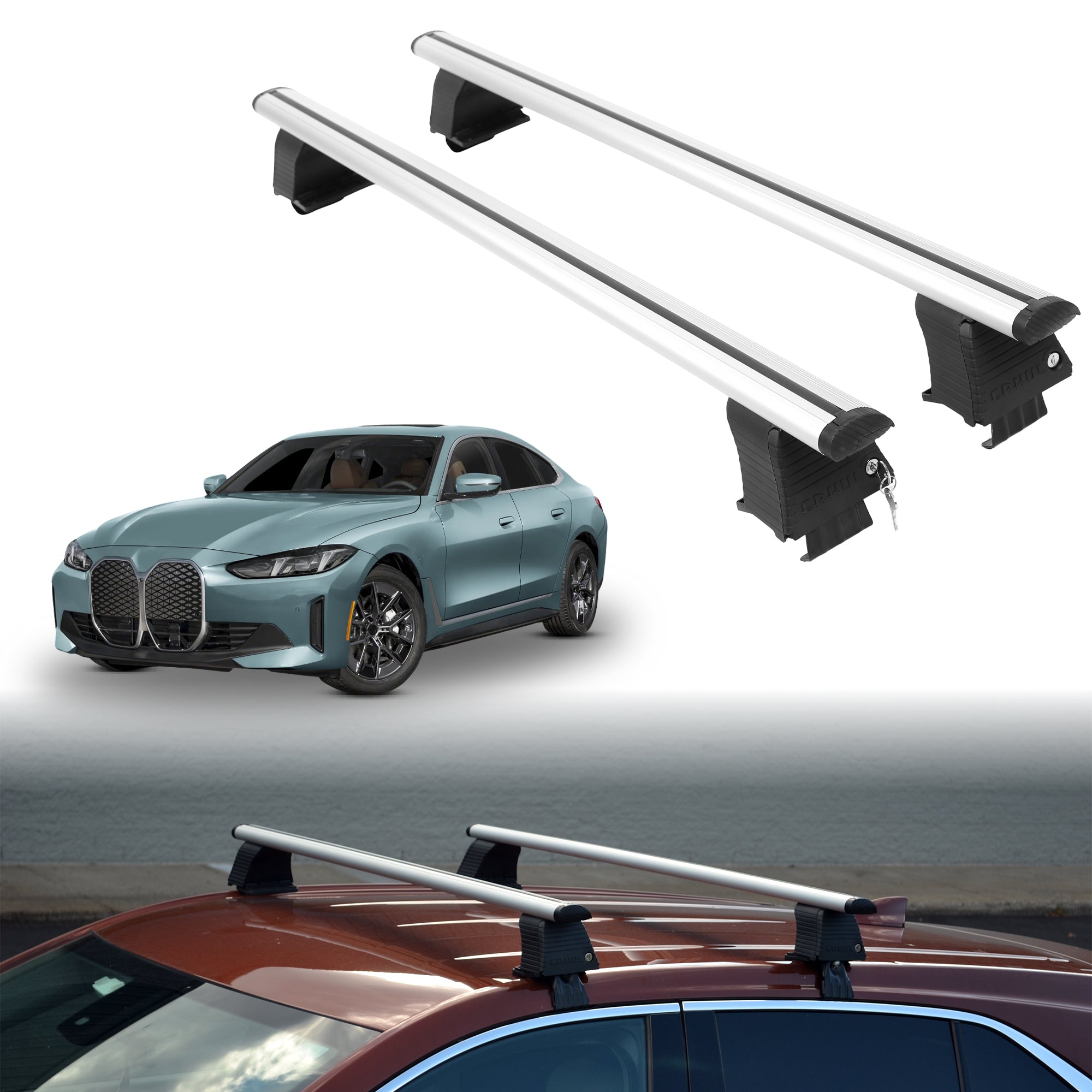 ERKUL Roof Rack Crossbars For BMW I4 / I4 GRAN COUPE 2022-2026