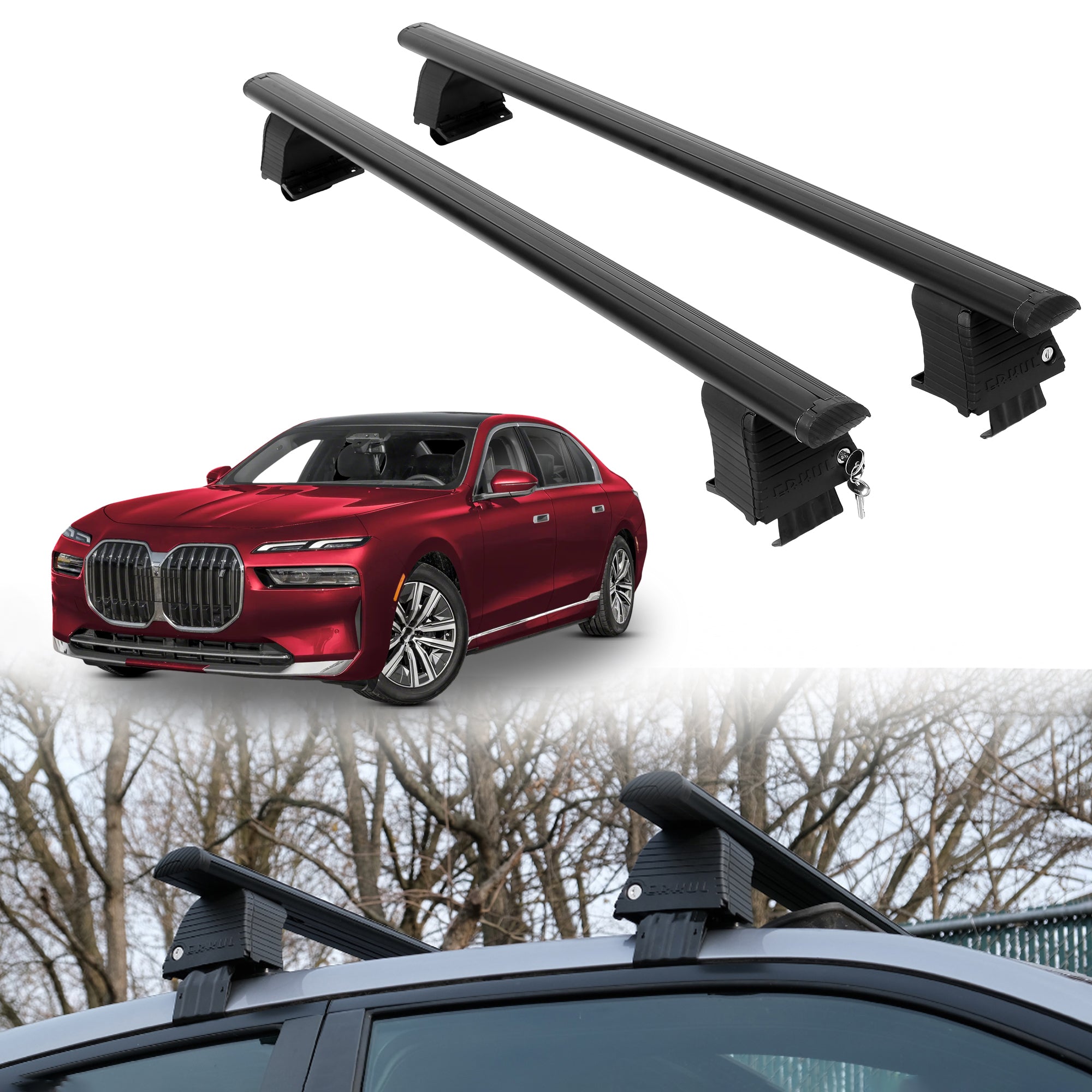 ERKUL Roof Rack Crossbars For BMW I7 2023-2026