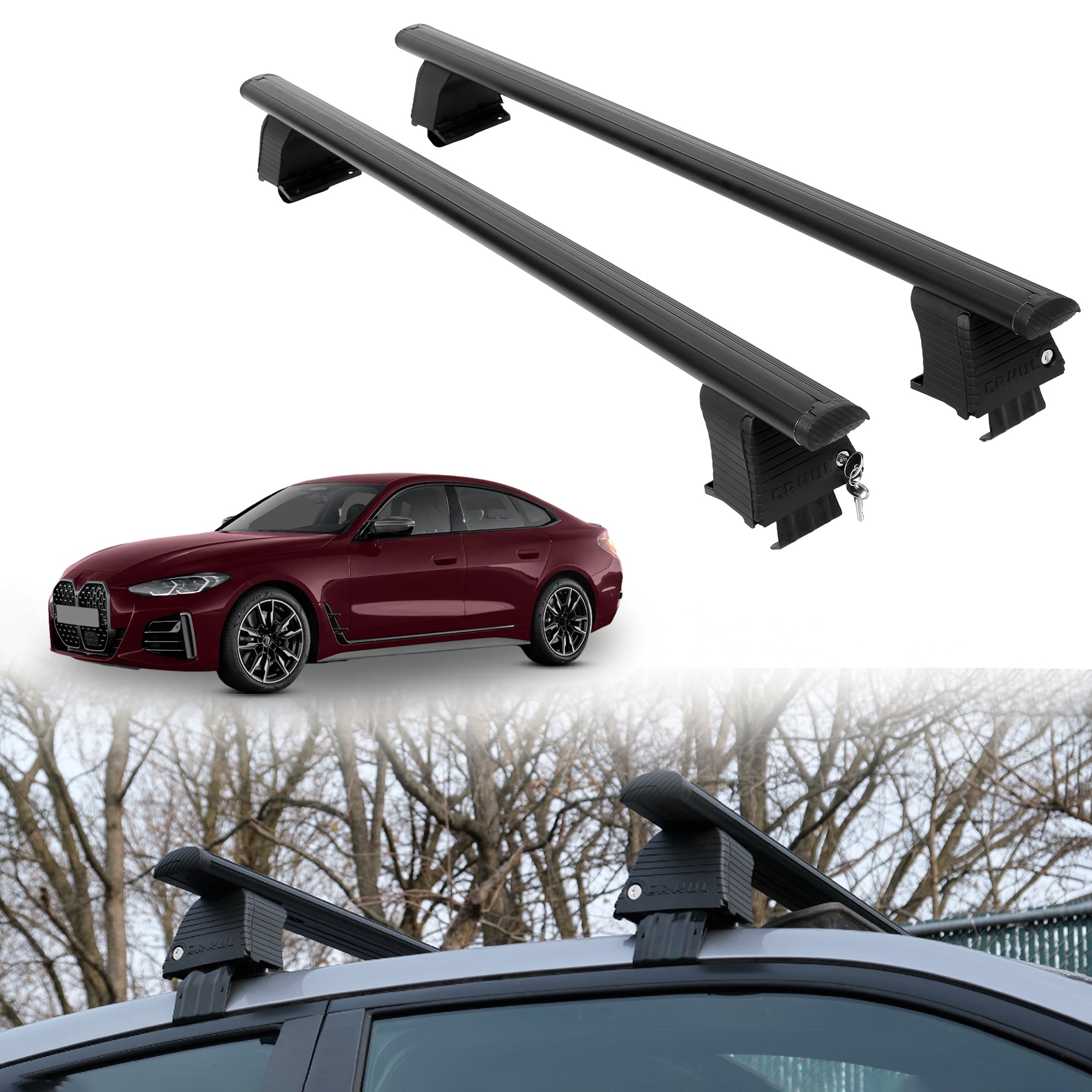 ERKUL Roof Rack Crossbars For BMW M440 GRAN COUPE 2022-2026