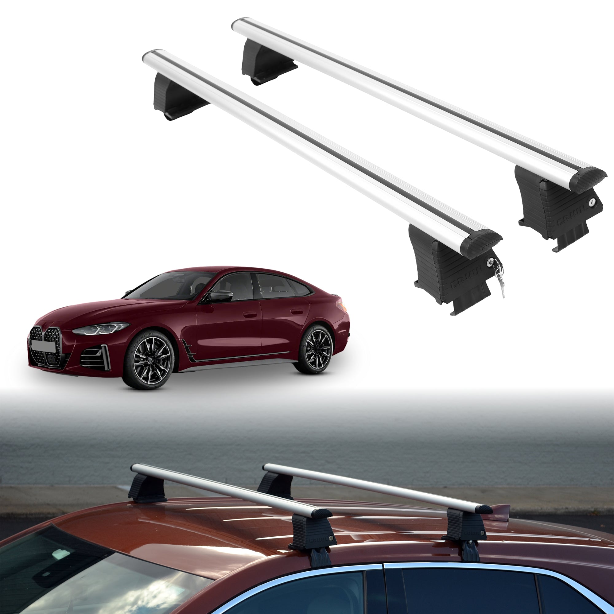 ERKUL Roof Rack Crossbars For BMW M440 GRAN COUPE 2022-2026