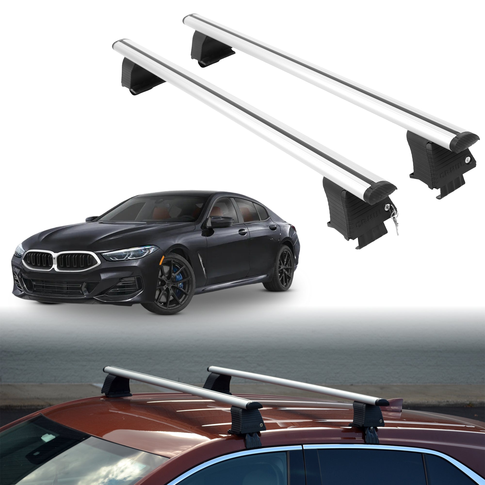 ERKUL Roof Rack Crossbars For BMW M850 GRAN COUPE 2020-2026