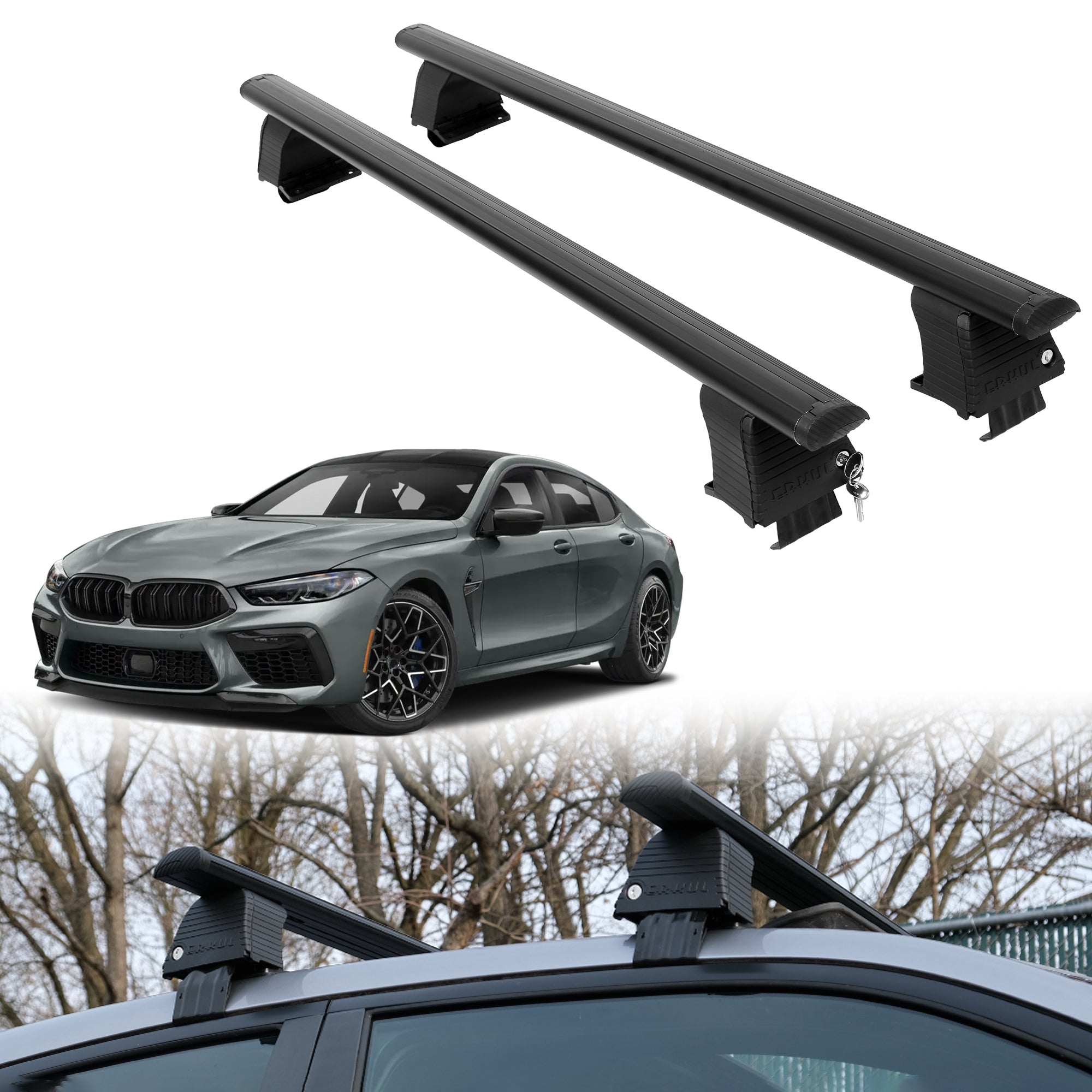 ERKUL Roof Rack Crossbars For BMW M8 GRAN COUPE 2020-2025