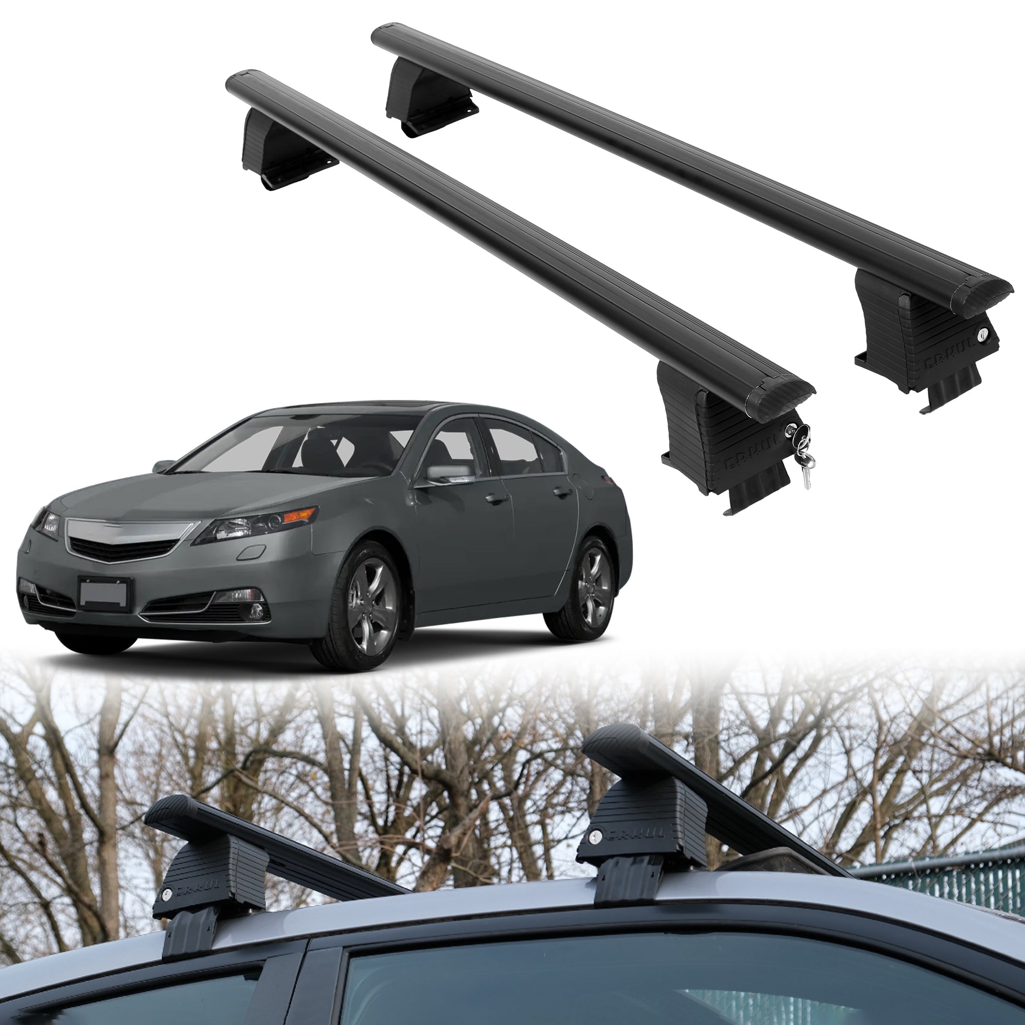 ERKUL Roof Rack Crossbars For ACURA TL 2009-2014