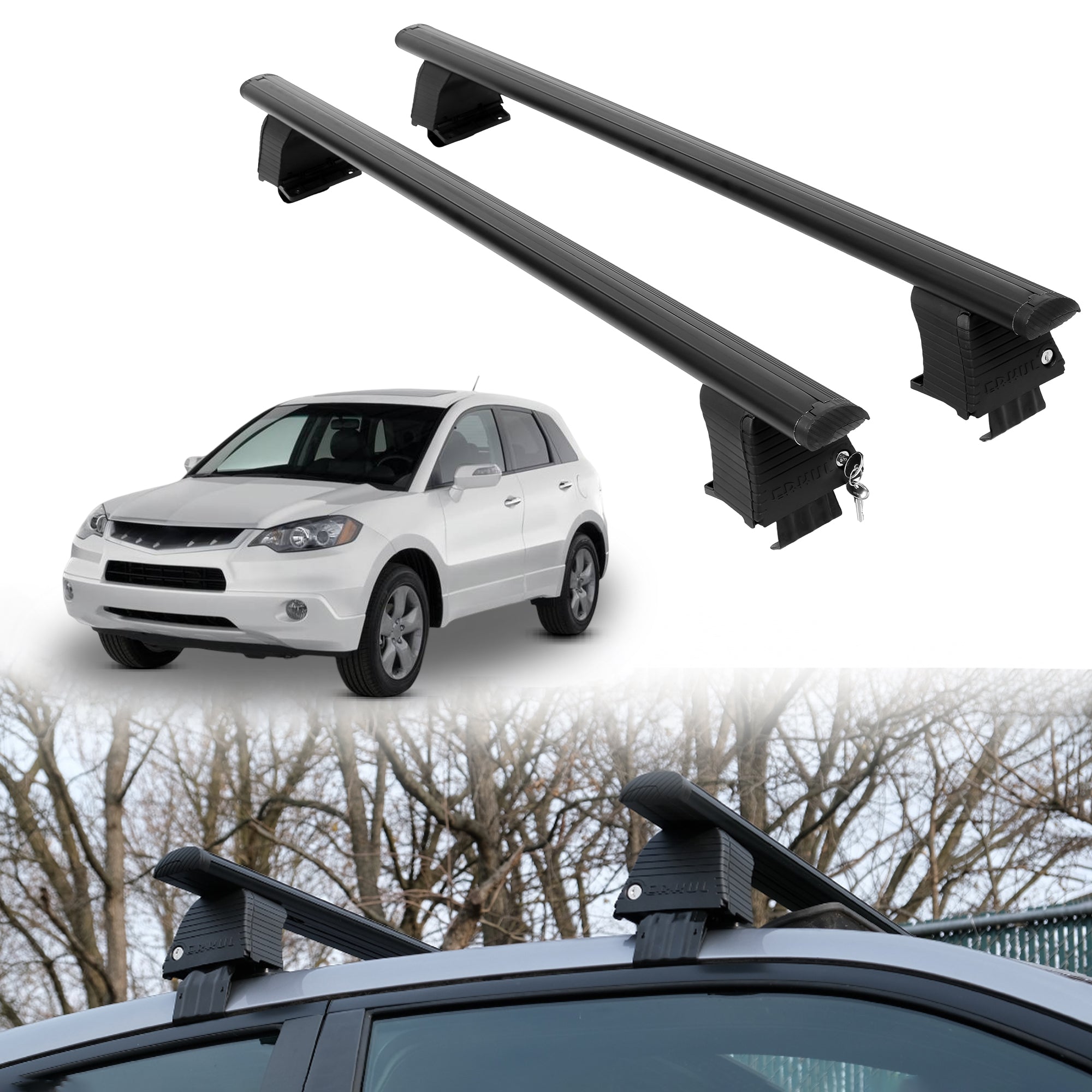 ERKUL Roof Rack Crossbars For ACURA RDX 2007-2012