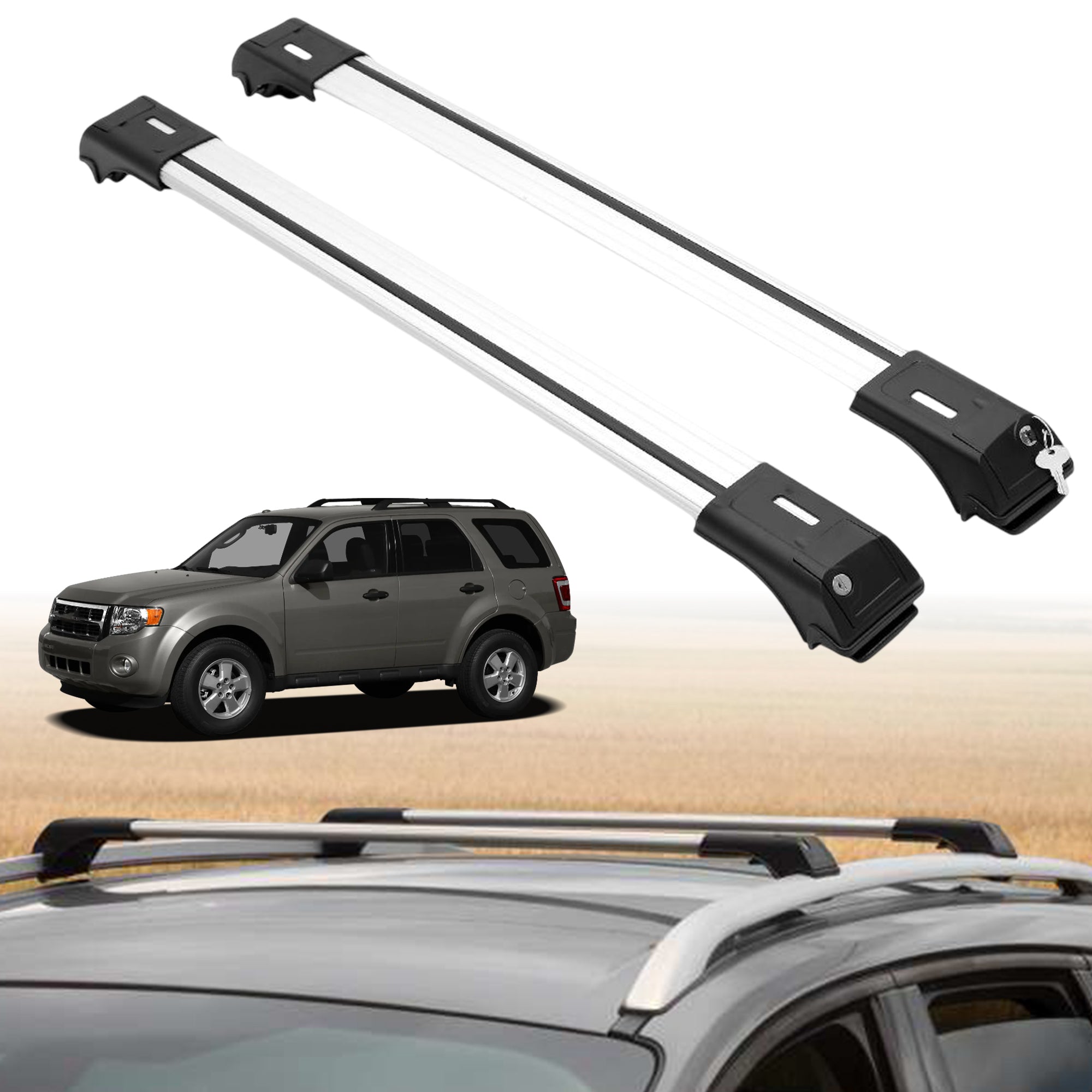 ERKUL Roof Rack Crossbars For FORD ESCAPE 2008-2012