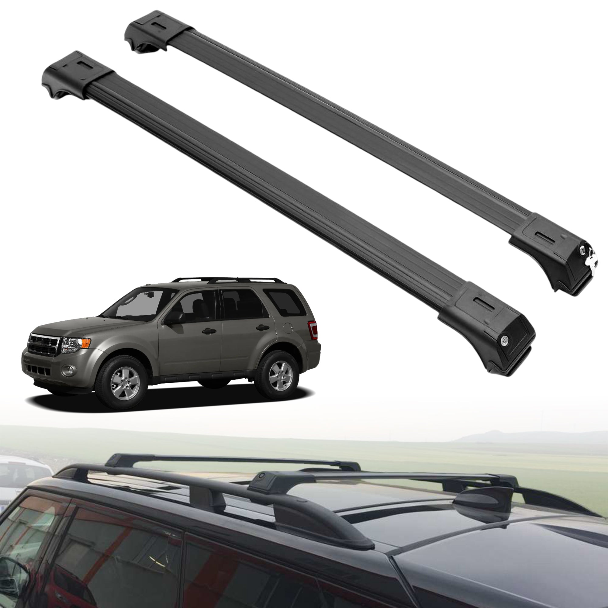 ERKUL Roof Rack Crossbars For FORD ESCAPE 2008-2012