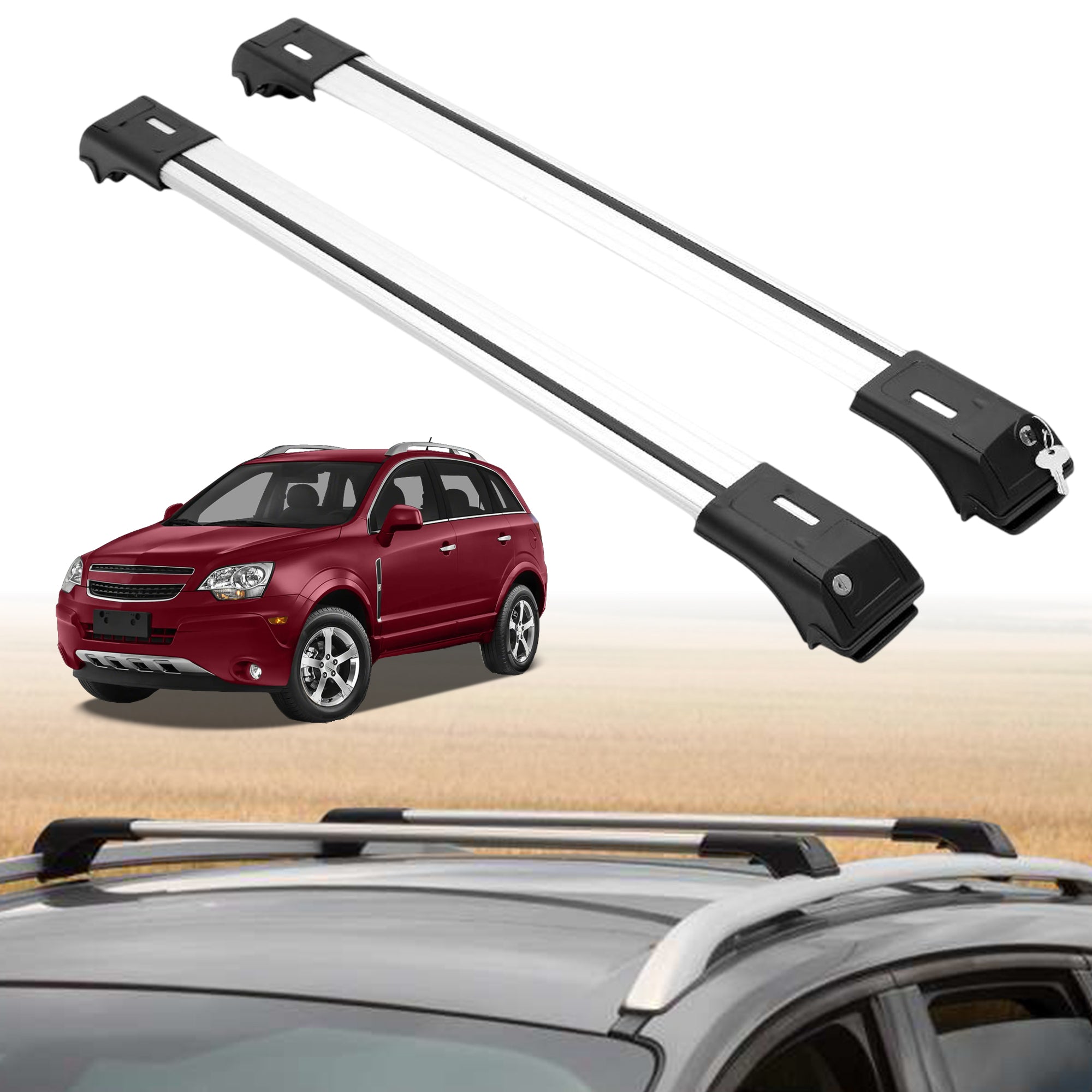ERKUL Roof Rack Crossbars For CHEVROLET CAPTIVA 2012-2015