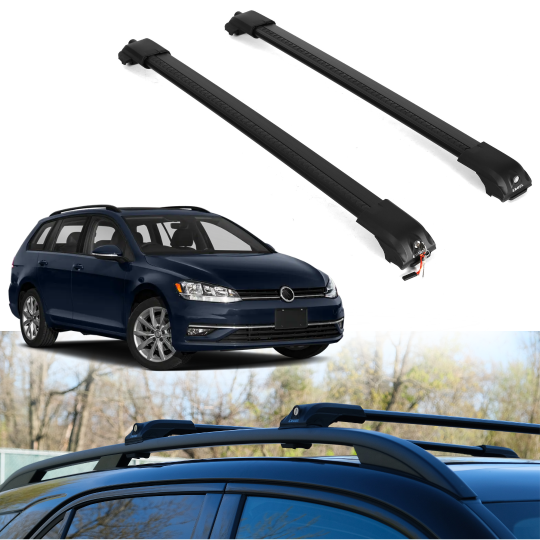 ERKUL Roof Rack Crossbars For VOLKSWAGEN GOLF SPORTWAGEN 2015-2019
