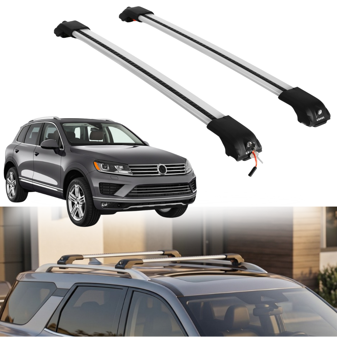 Roof Rack Crossbars for Volkswagen Touareg 2011-2017 - Silver