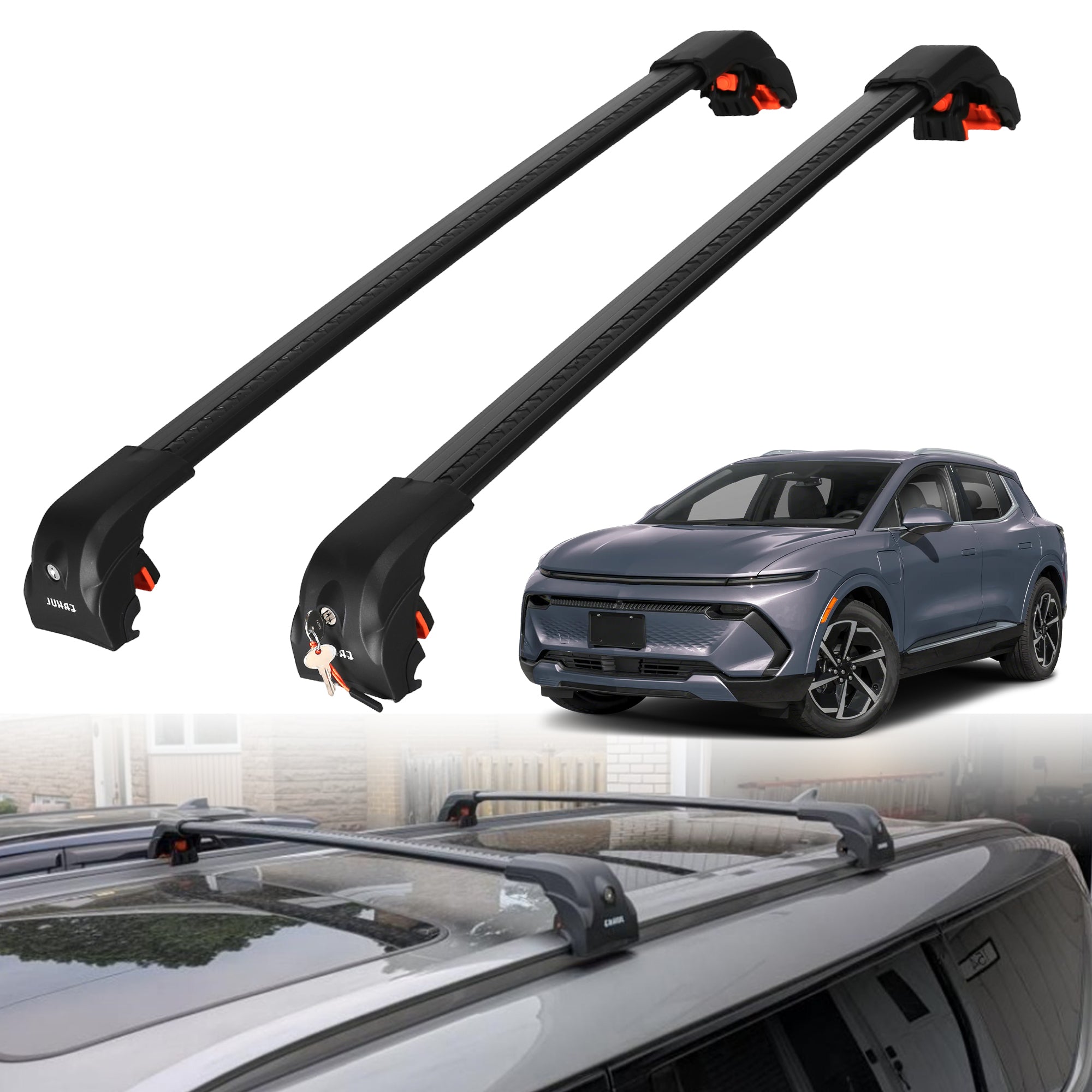 ERKUL Roof Rack Crossbars For CHEVROLET EQUINOX EV 2024-2026