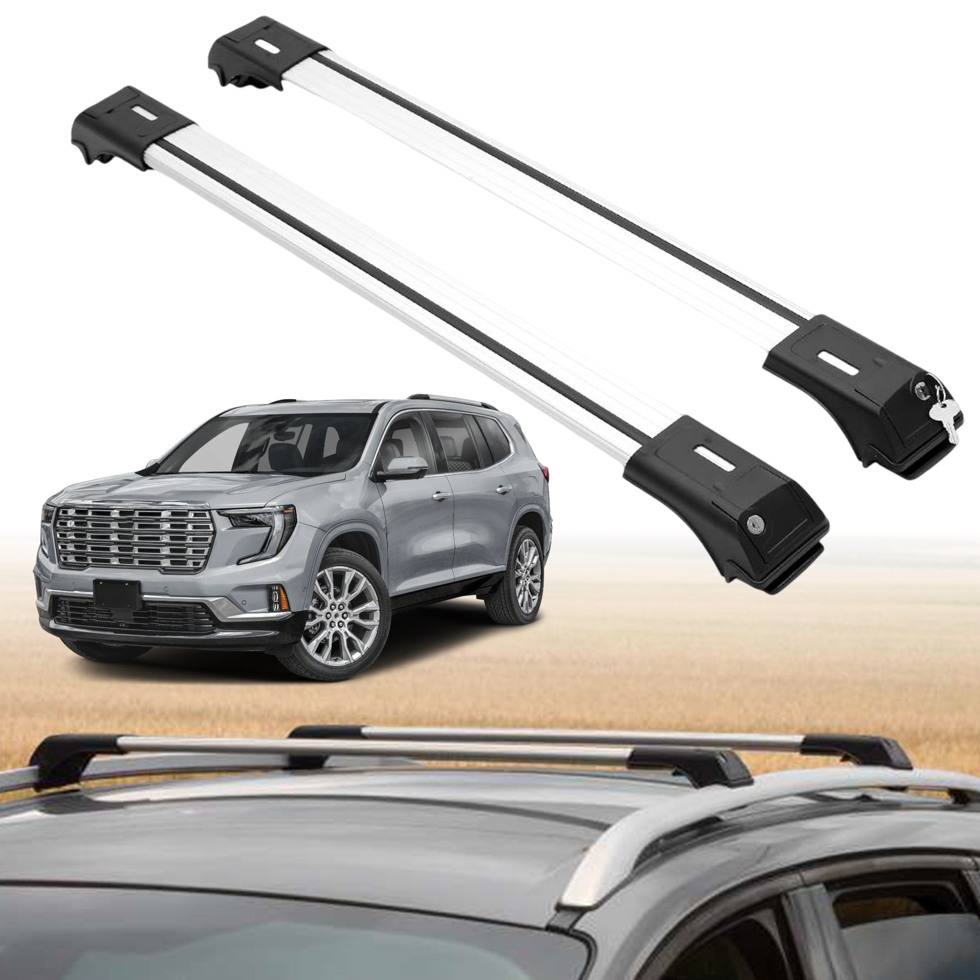 ERKUL Roof Rack Crossbars For GMC ACADIA 2024-2026