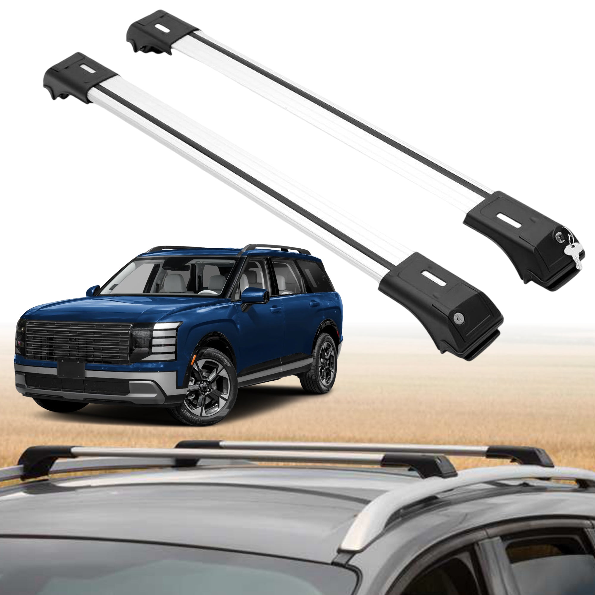 ERKUL Roof Rack Crossbars For HYUNDAI PALISADE 2026